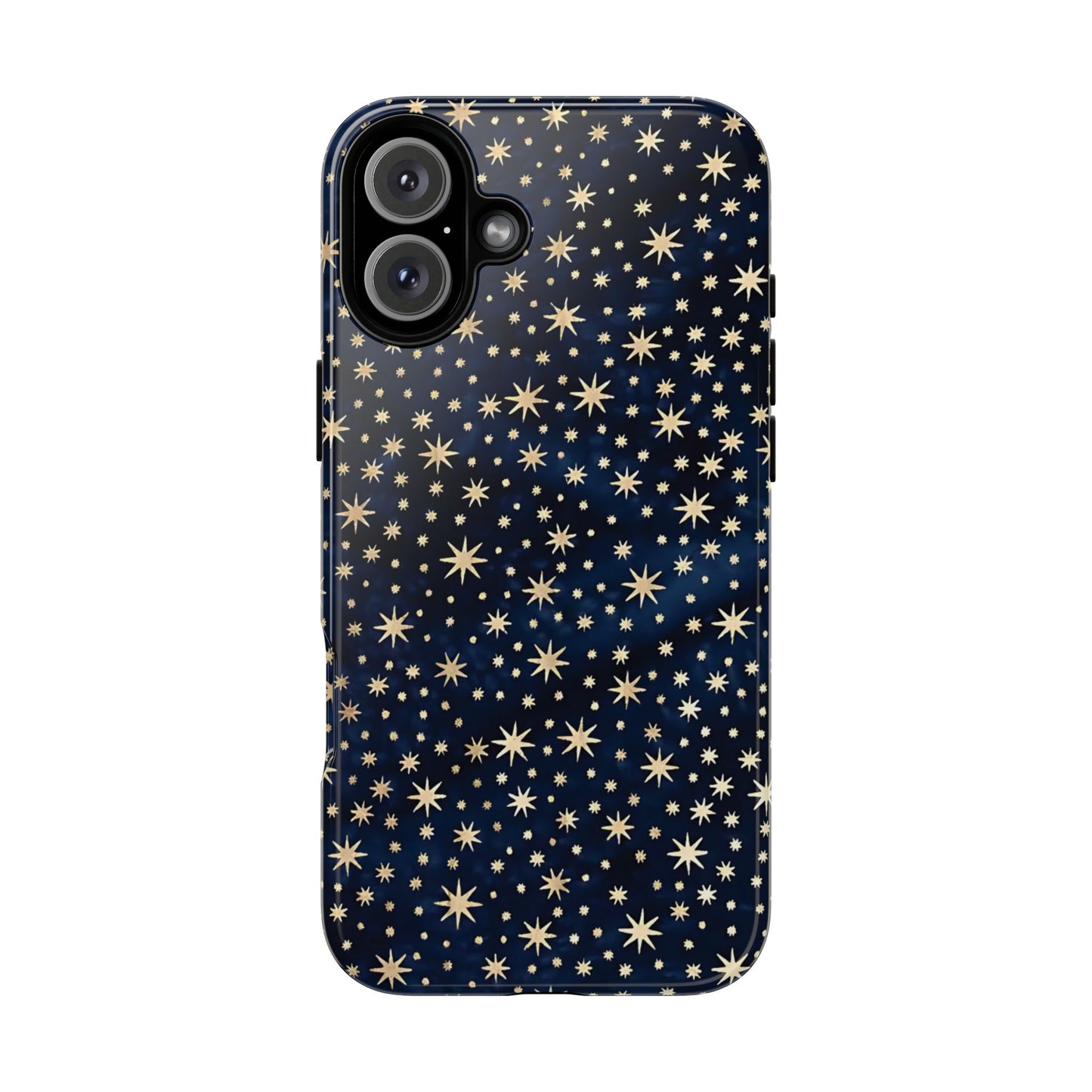 Coque rigide pour iPhone à motif ciel nocturne | ciel étoilé bleu