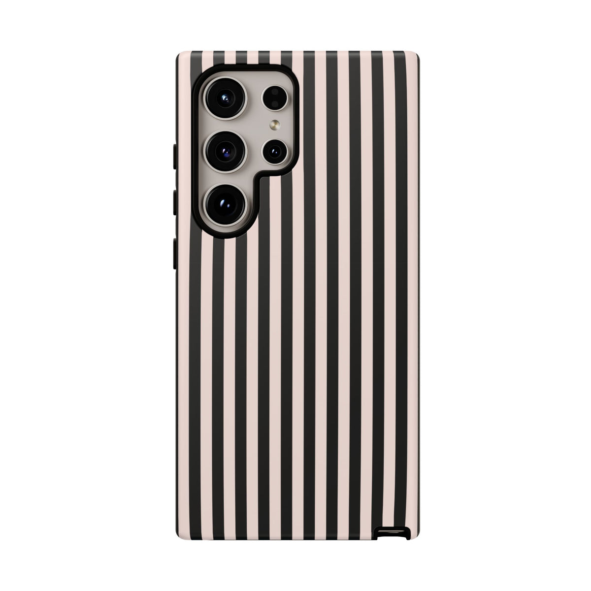 Stripe Tease | Pink & Black Striped Galaxy Case
