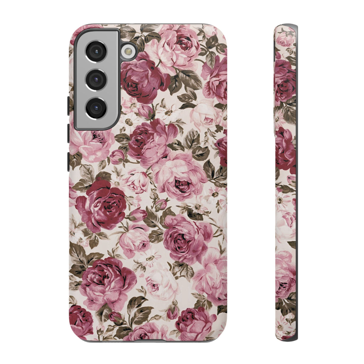 Love Story | Vintage Pink Rose Floral Galaxy Case