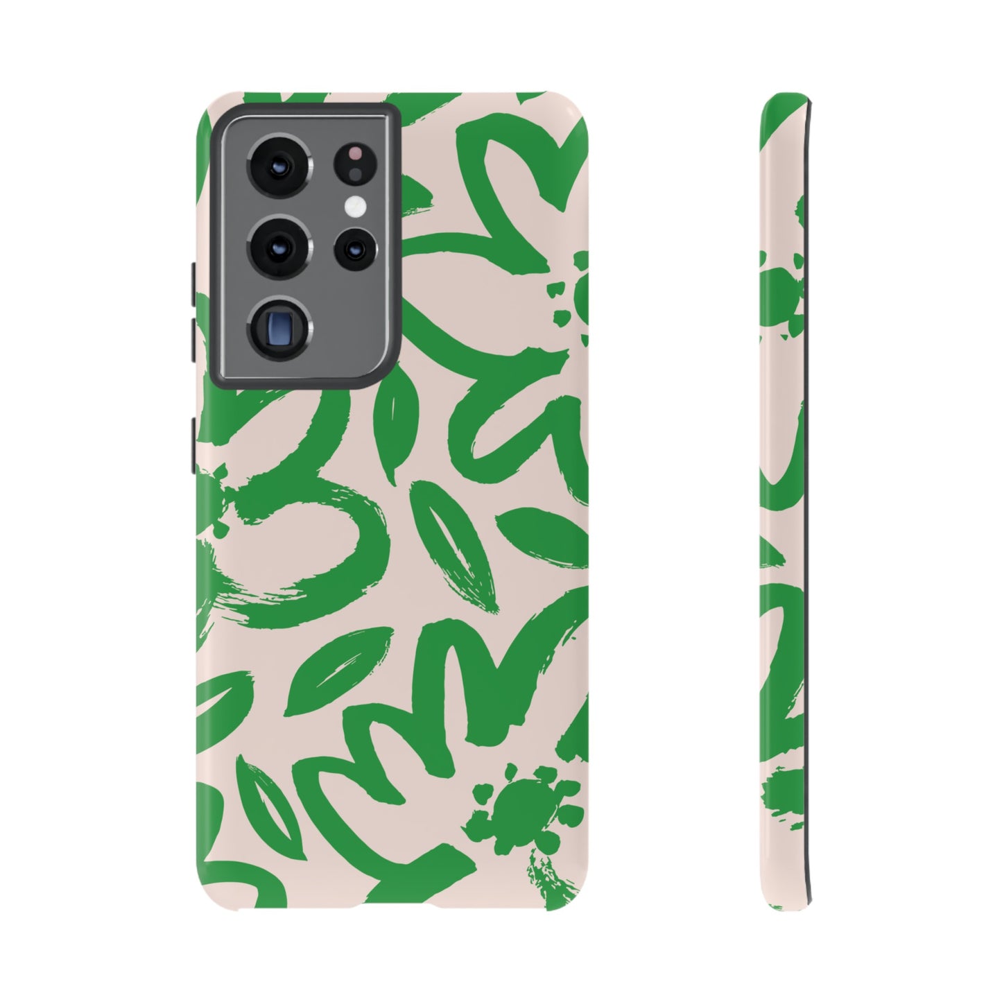 Happy | Green Modern Floral Case