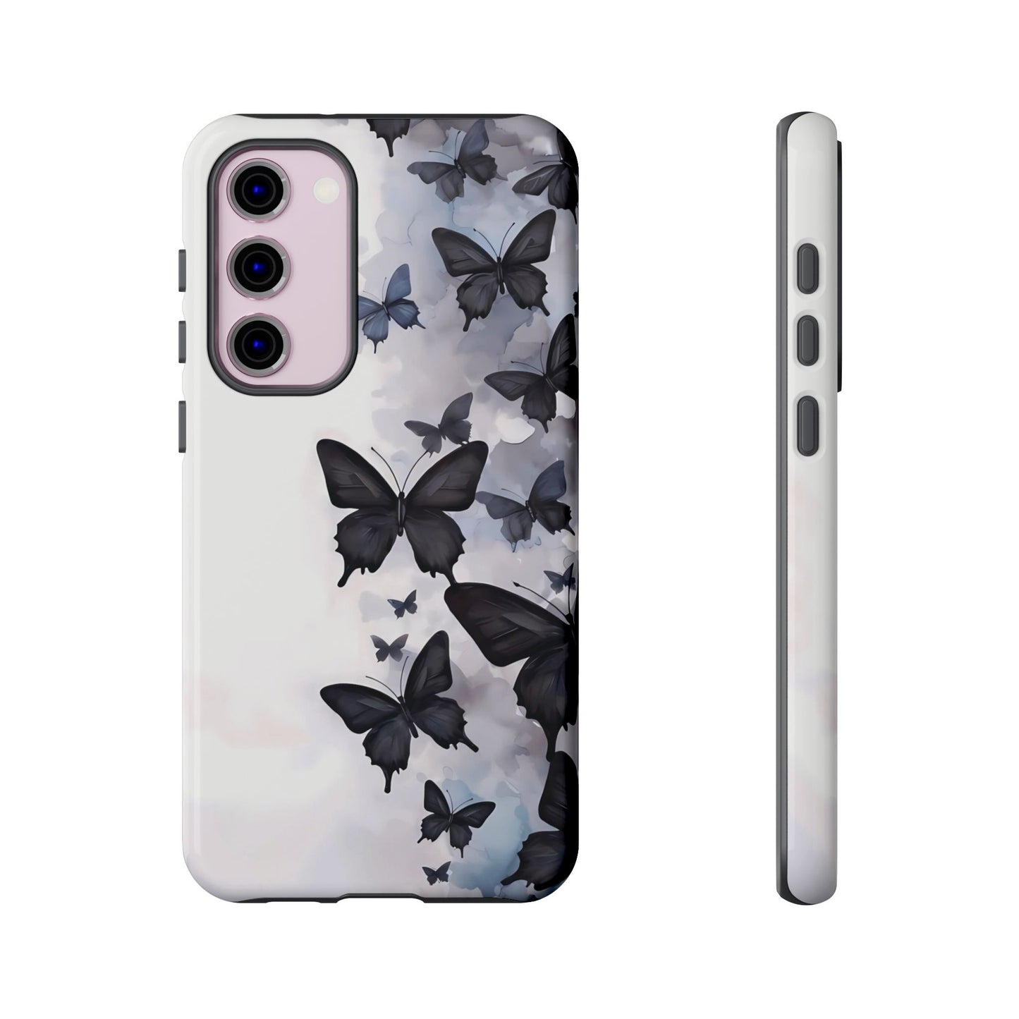 Estuche Galaxy con diseño de mariposas sin límites