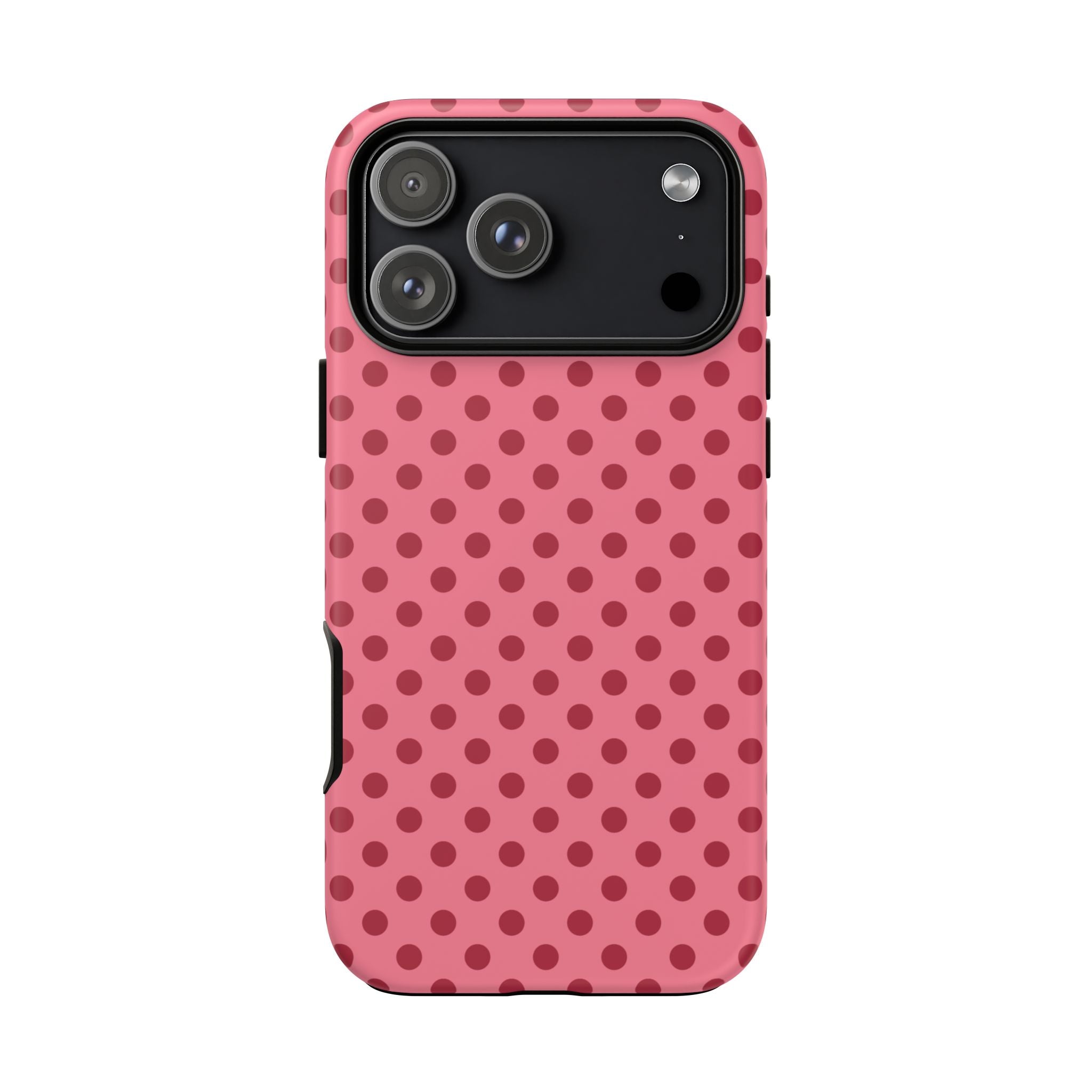 Berry Kiss Polka Dot iPhone Case
