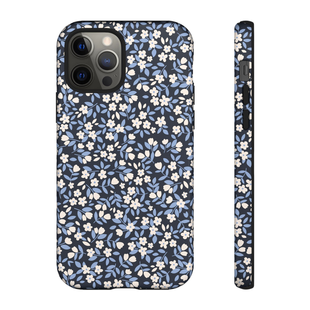 Ditsy Darling | Navy Blue Floral iPhone Case