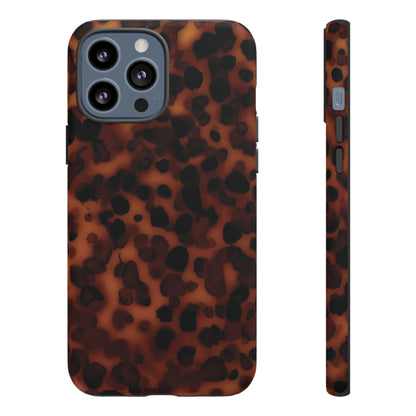 Shell Game | Dark Abstract Tortoise Print Case