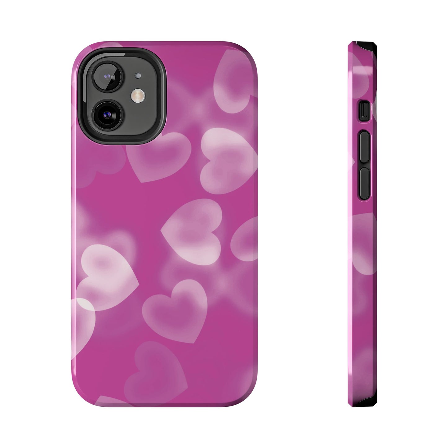 Airbrush Hearts | Pink iPhone Case