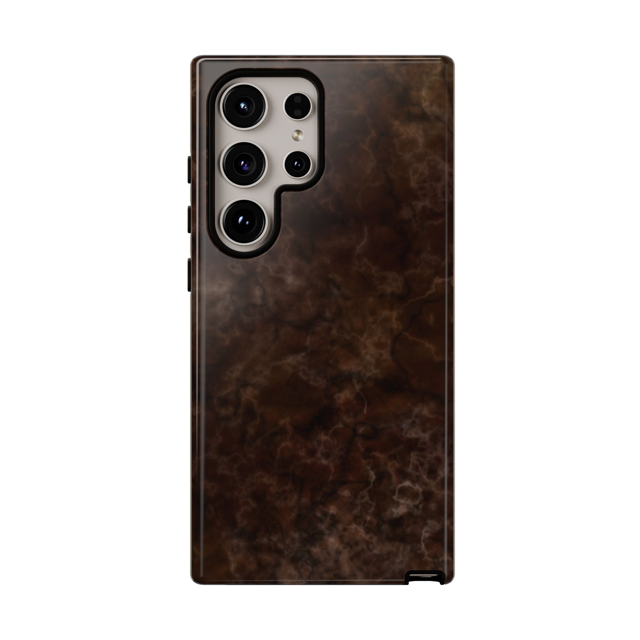 Espresso Brown Marbled Galaxy Case