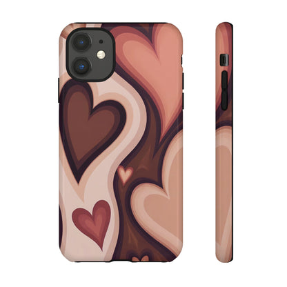 Groove Is in the Heart | Retro Hearts iPhone Case