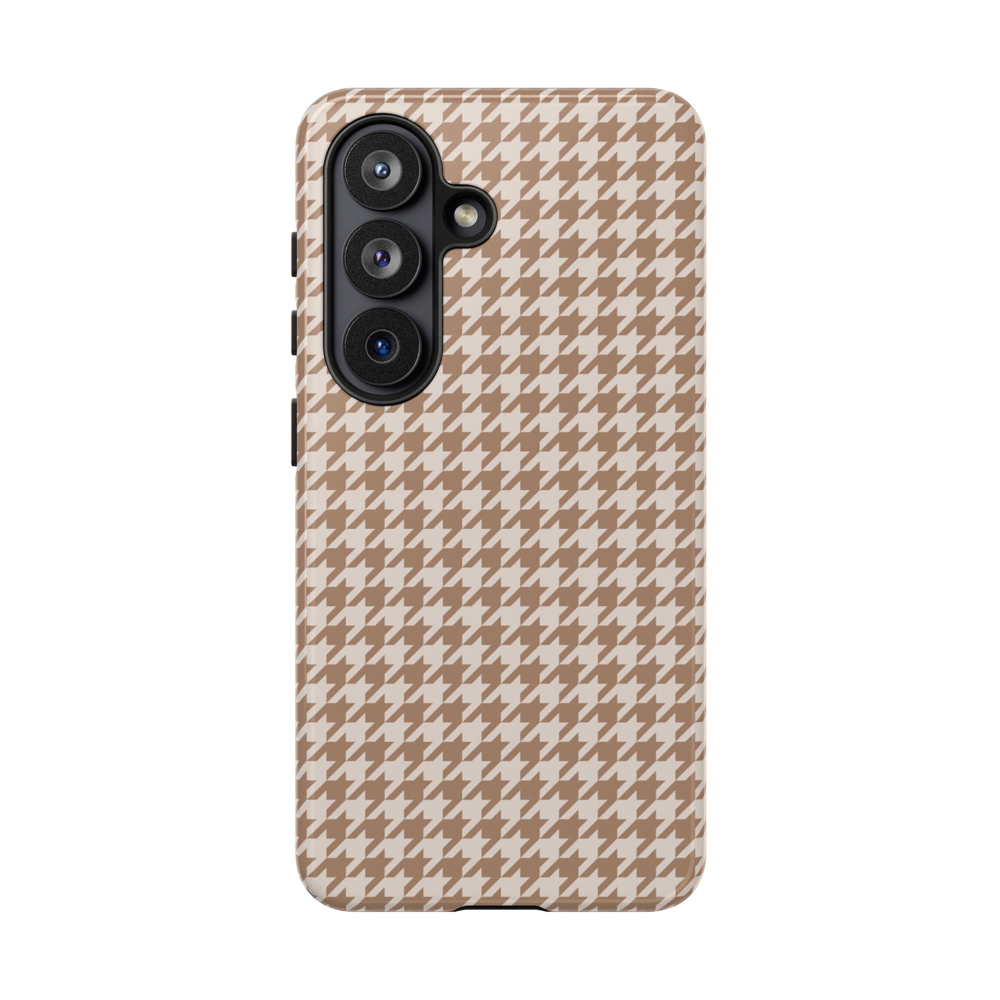 Checked In | Beige Gingham Galaxy Case