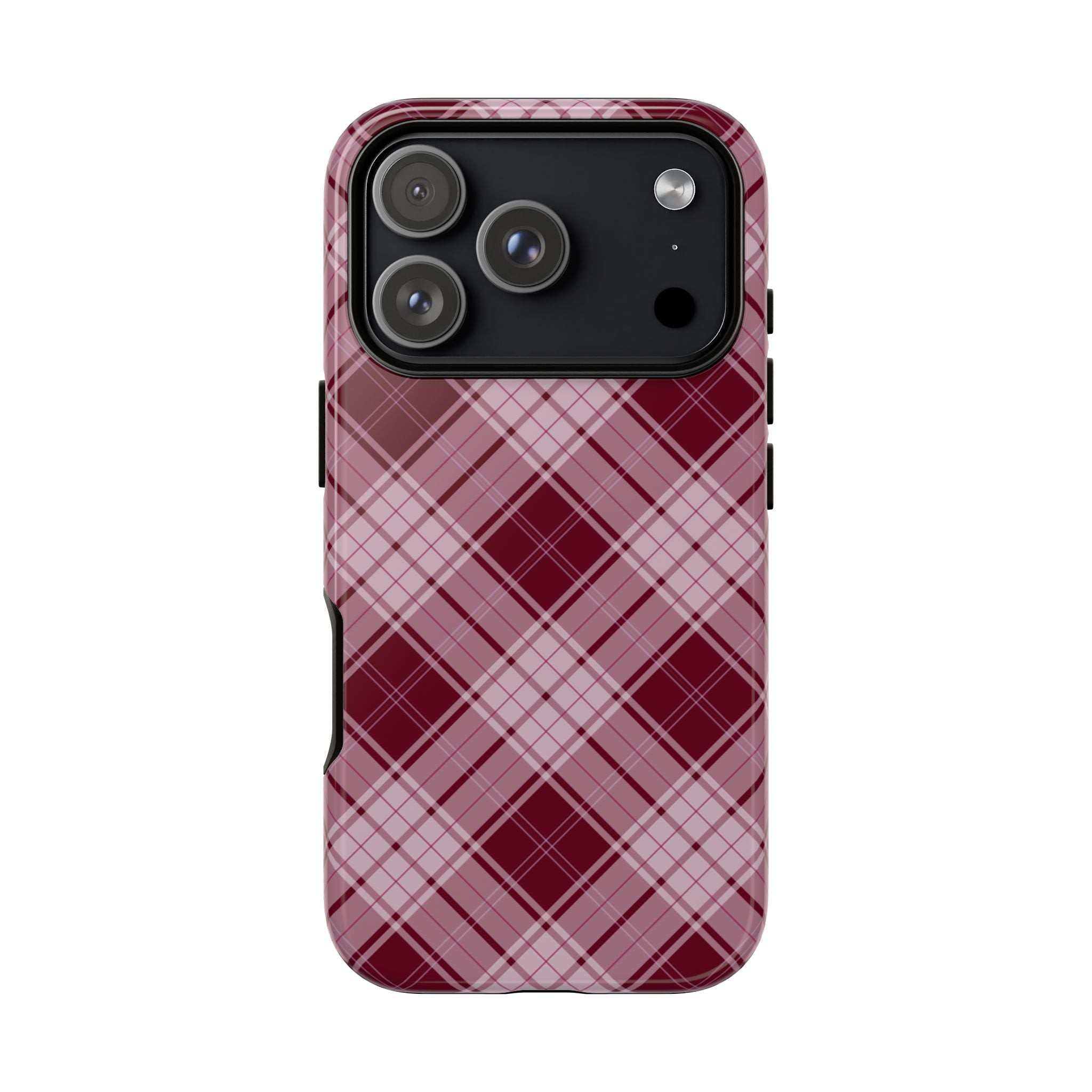 Berry Cute | Plaid iPhone Case