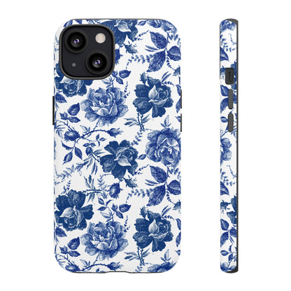 Indigo Rose | Blue Floral Case