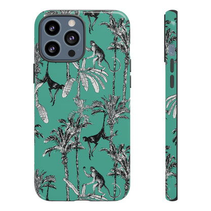 Monkey Business | Retro Tropical Palms Case