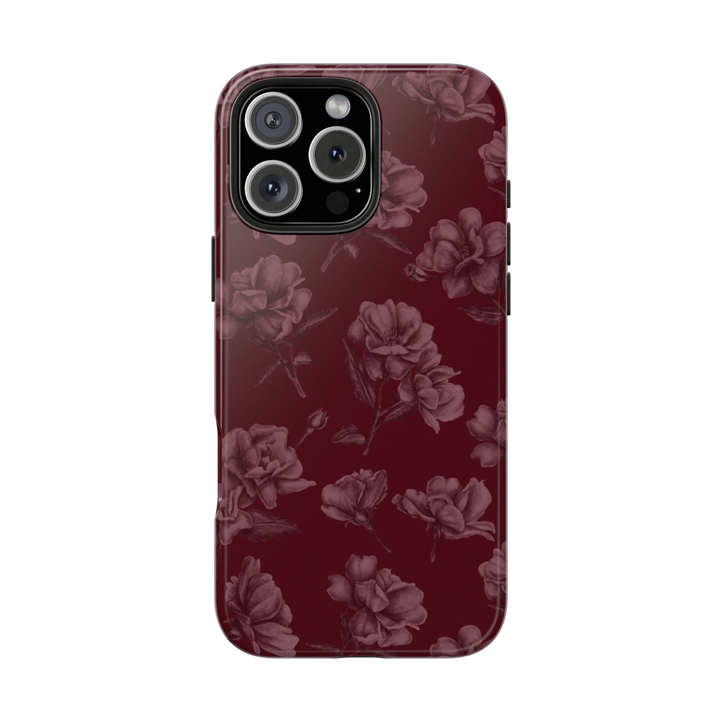 Femme Fatale | Coque iPhone à motif floral foncé