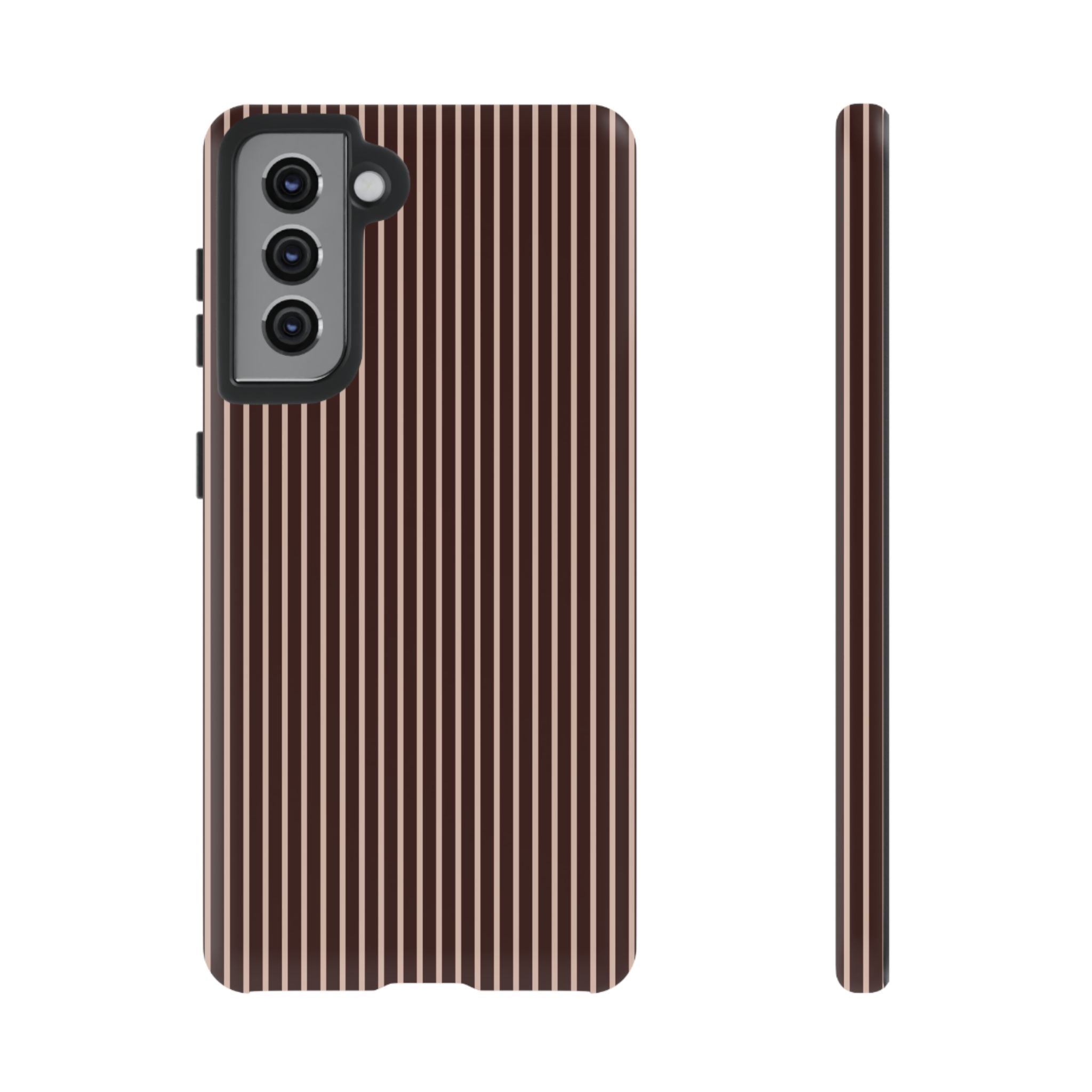 Cocoa Stripe Phone Case