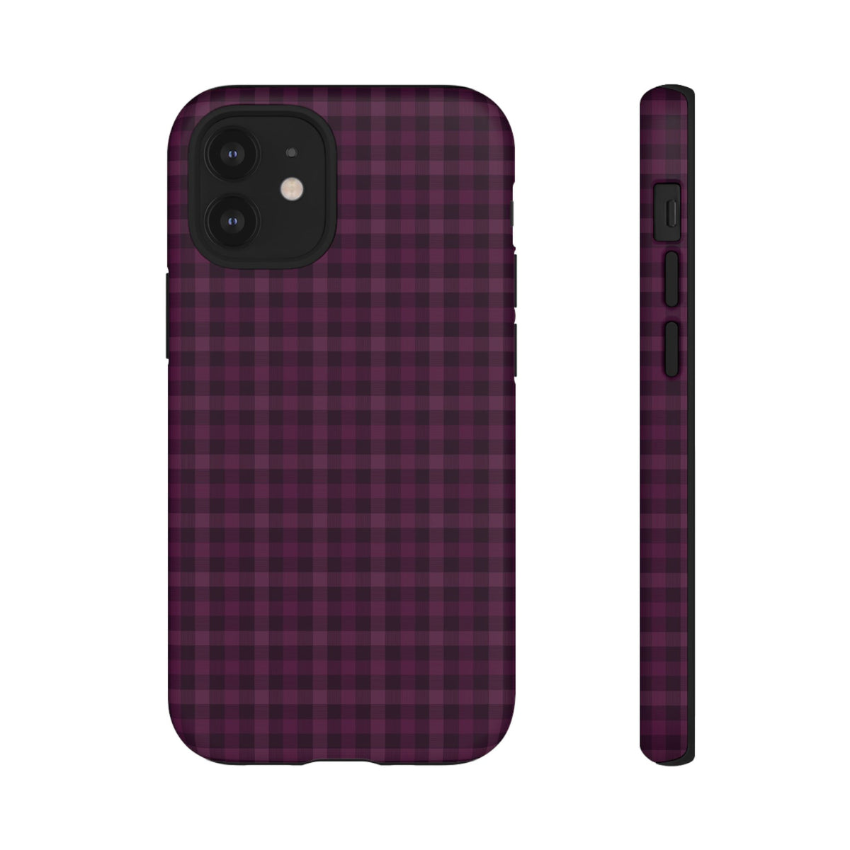 Plum Crush | Purple Plaid iPhone Case