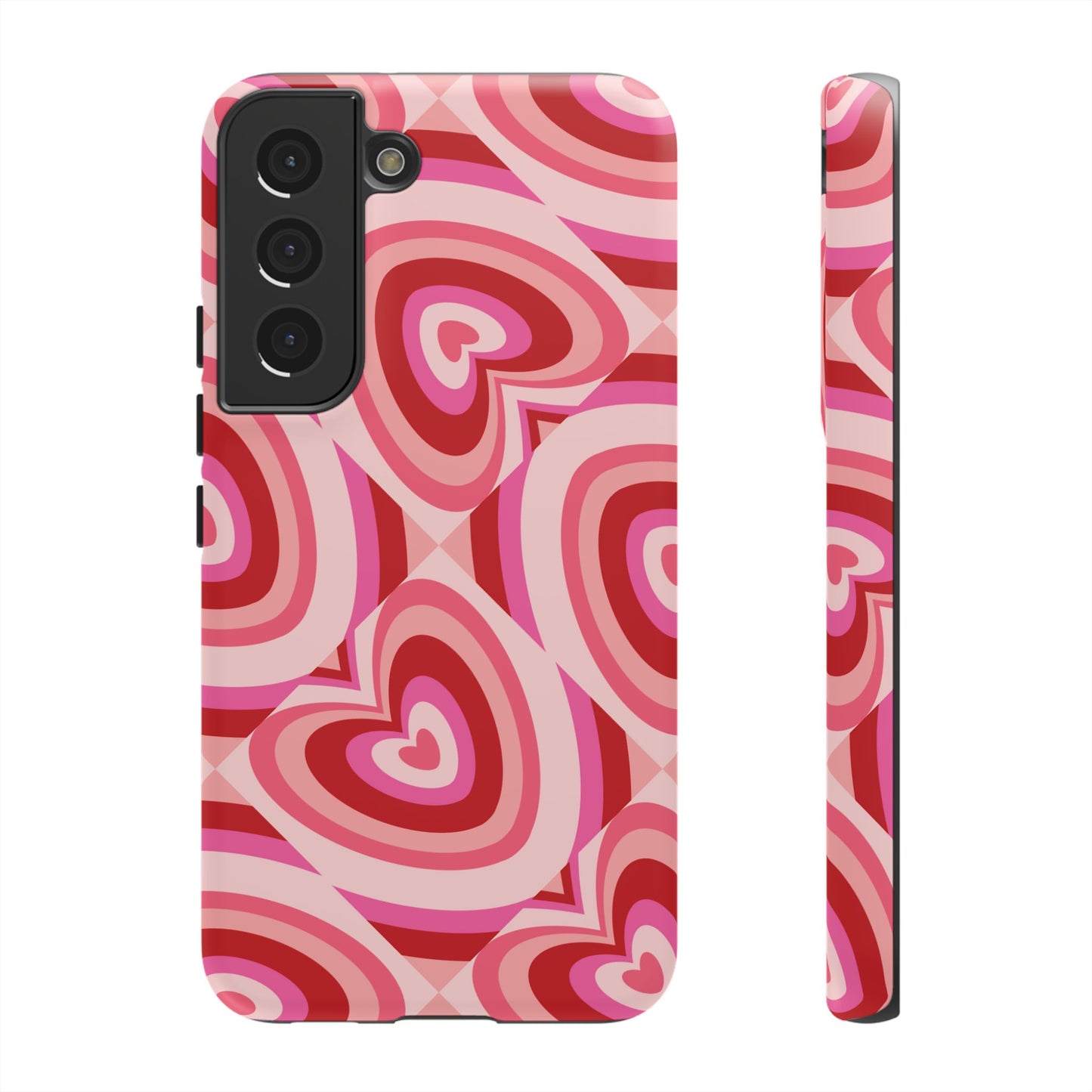 Hearts Squared | Pink Retro Heart Case