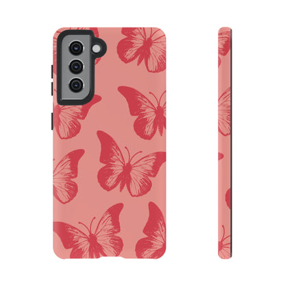 Social Butterfly | Peachy-Pink Butterfly Case