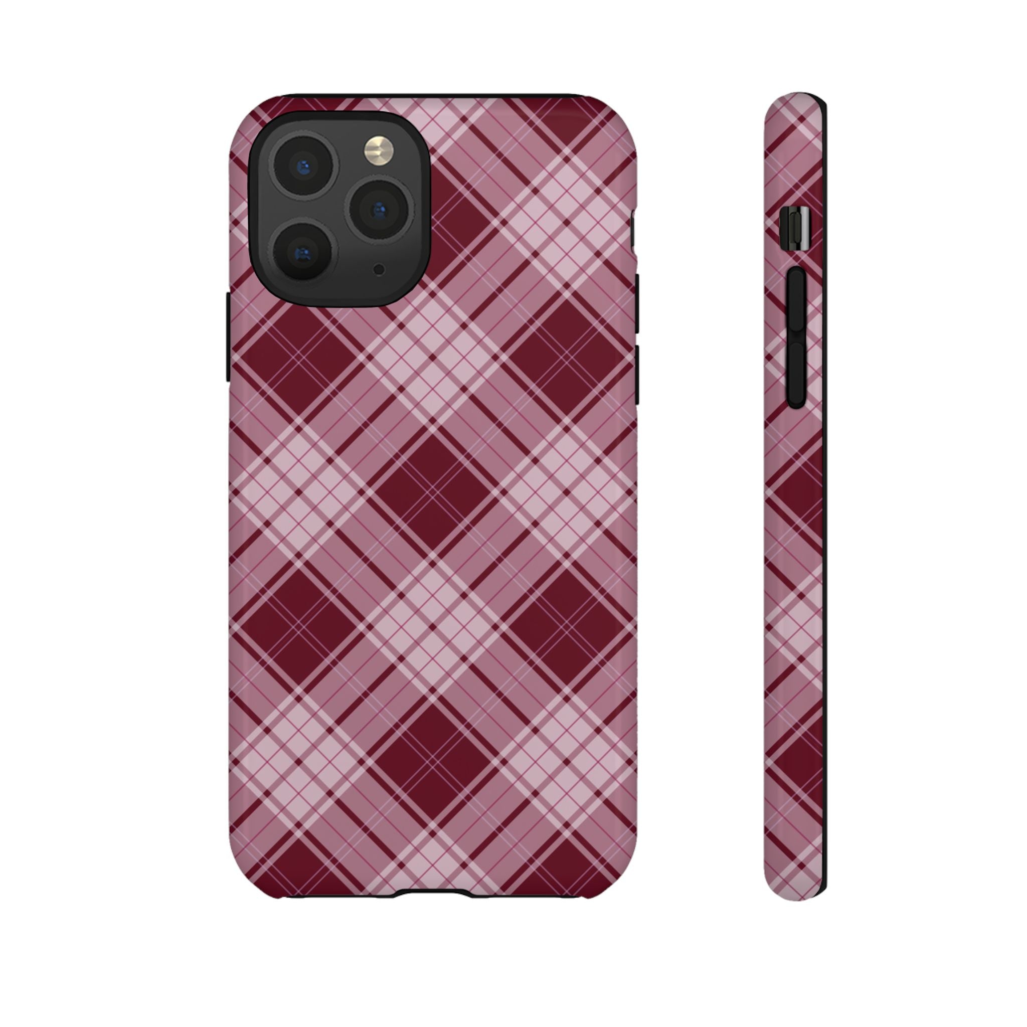 Berry Cute | Plaid iPhone Case