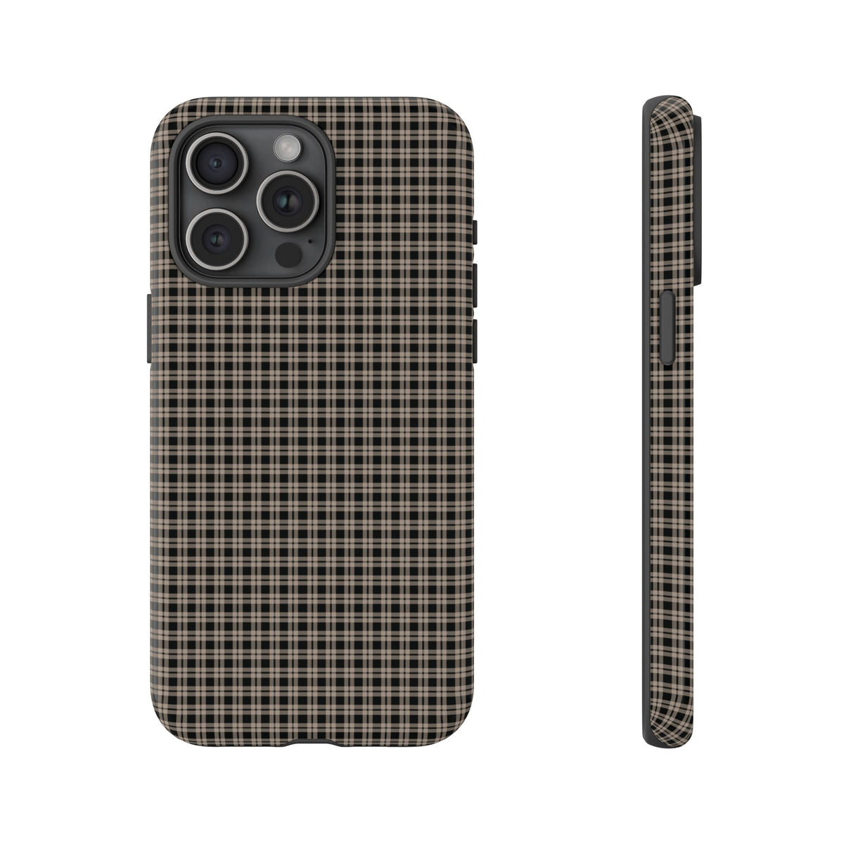 Boyfriend Flannel | Neutral Plaid iPhone Case