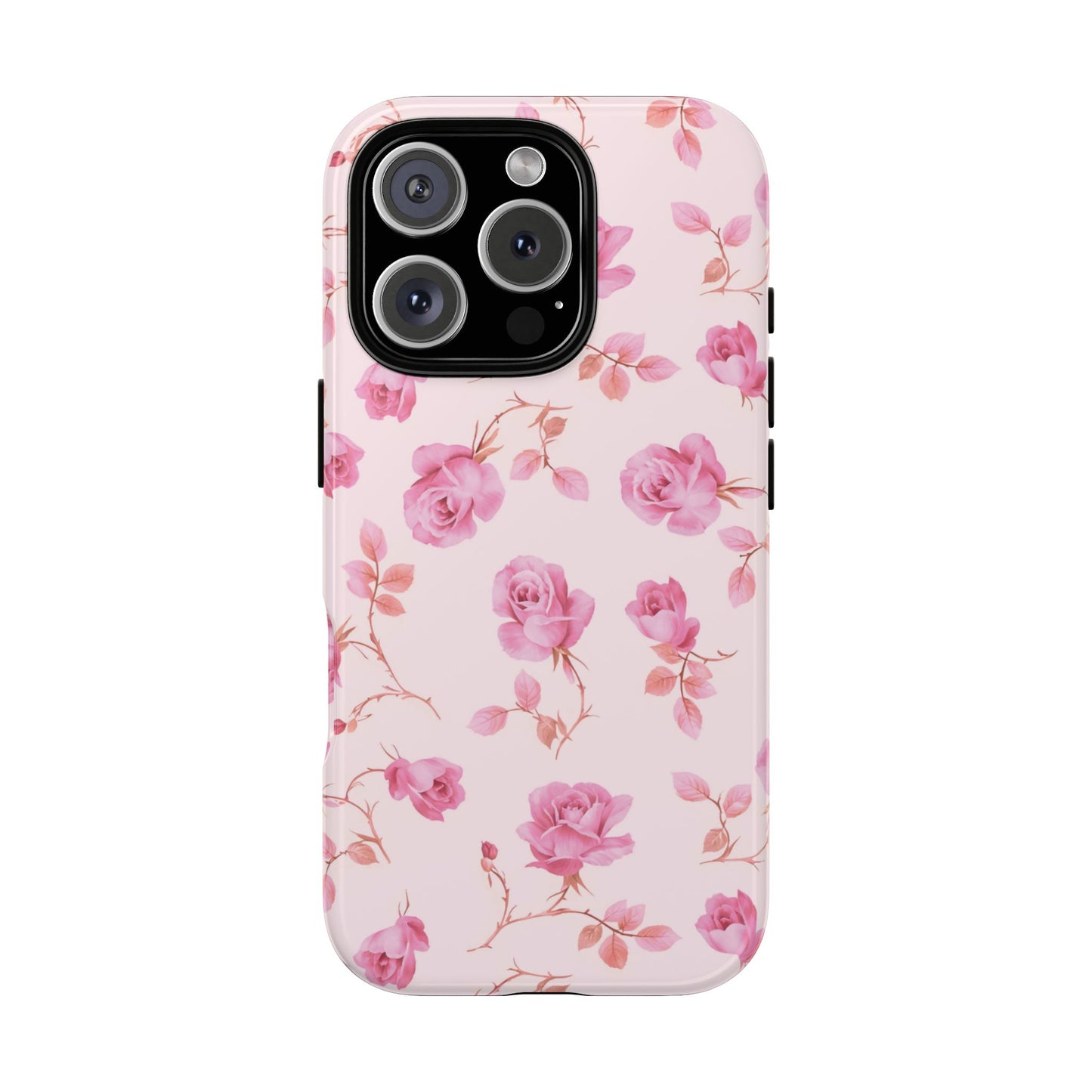 Coque iPhone à motif floral rose | Coquette