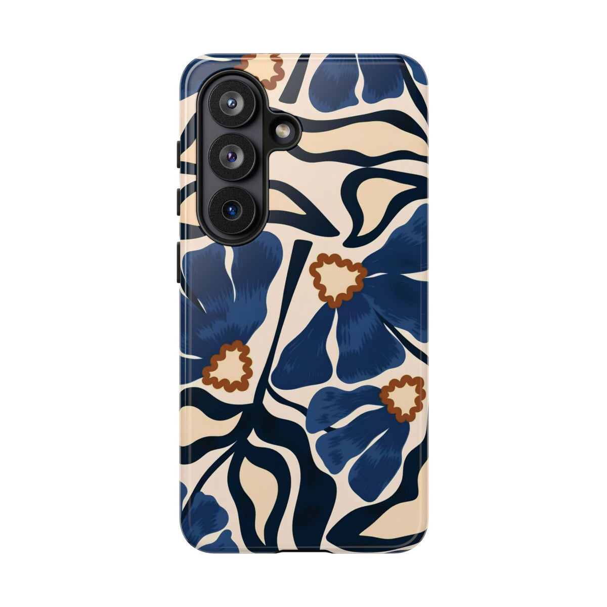 Blue Note | Abstract Blue Floral Samsung Galaxy Case