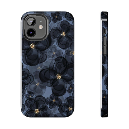 Petal Party | Coque iPhone à motif floral bleu