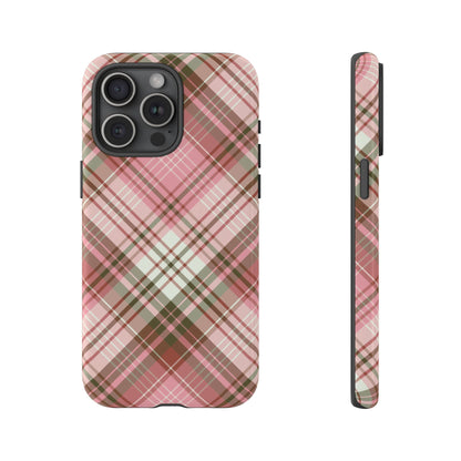 Posh | Preppy Pink Plaid iPhone Case