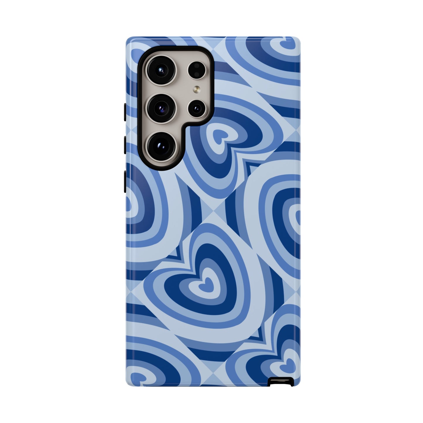 Hearts Squared | Blue Heart Pattern Case