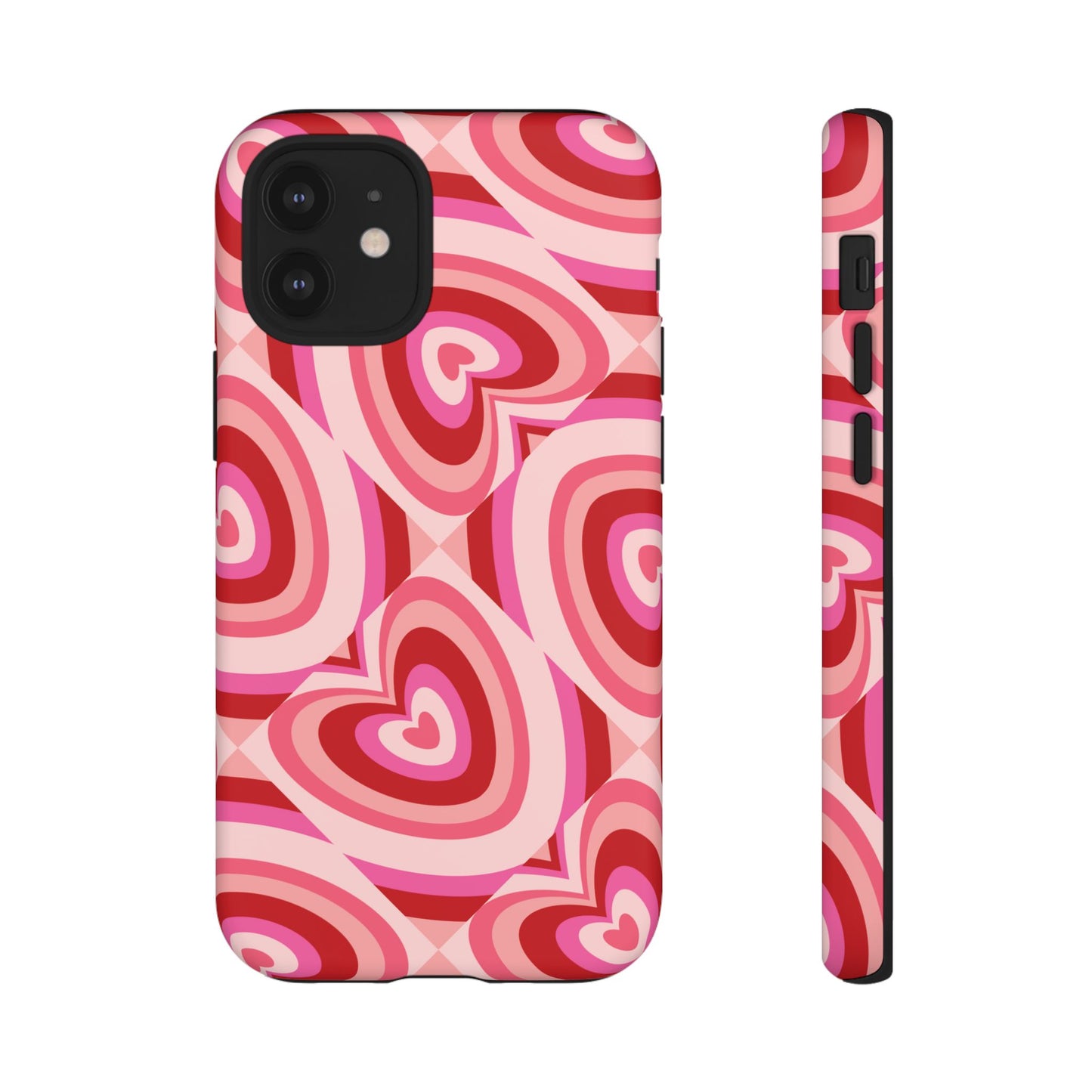 Hearts Squared | Pink Retro Heart Case