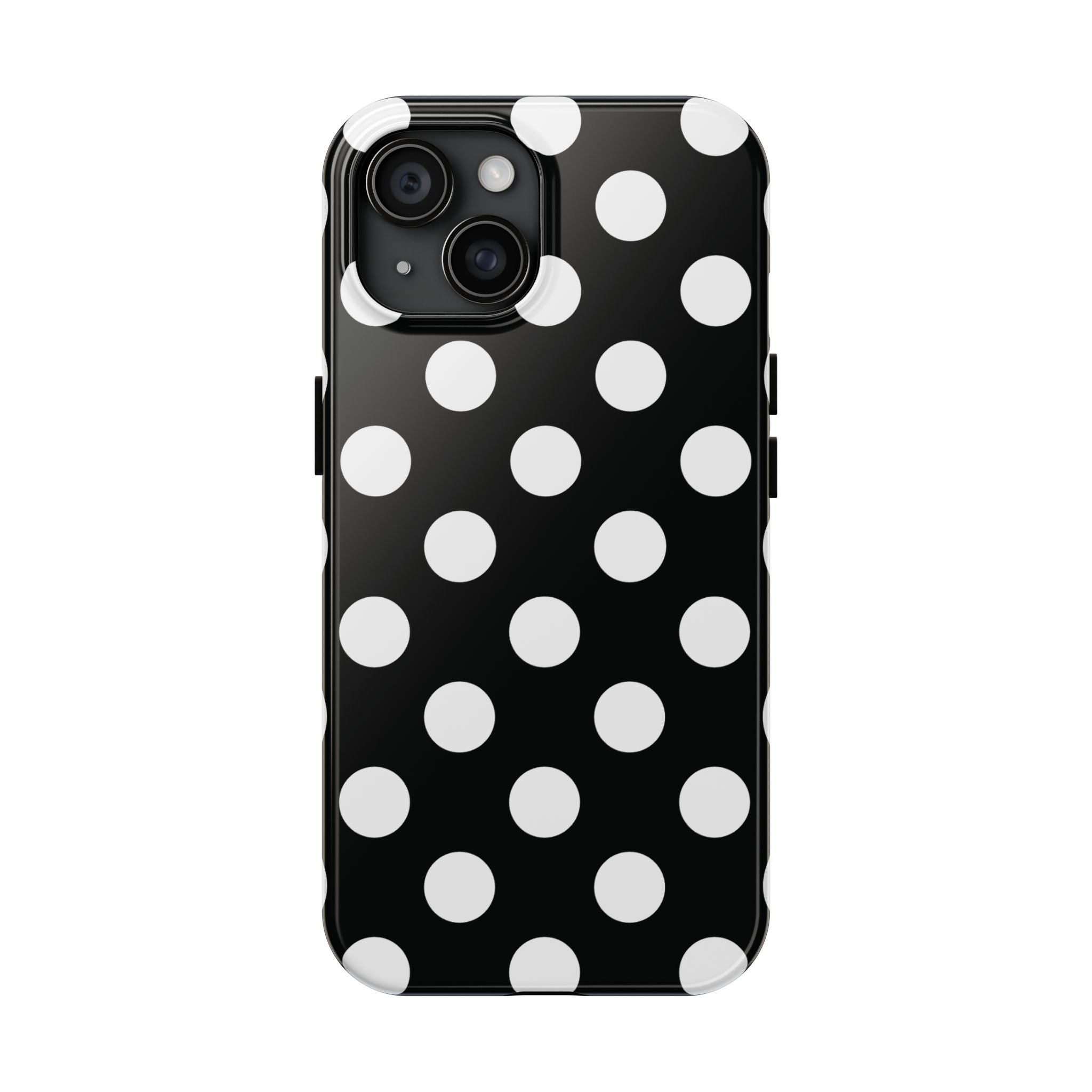 Polka Dots Black & White iPhone Case