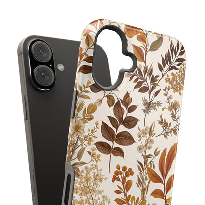 Autumn Botanical | Brown Floral MagSafe Case