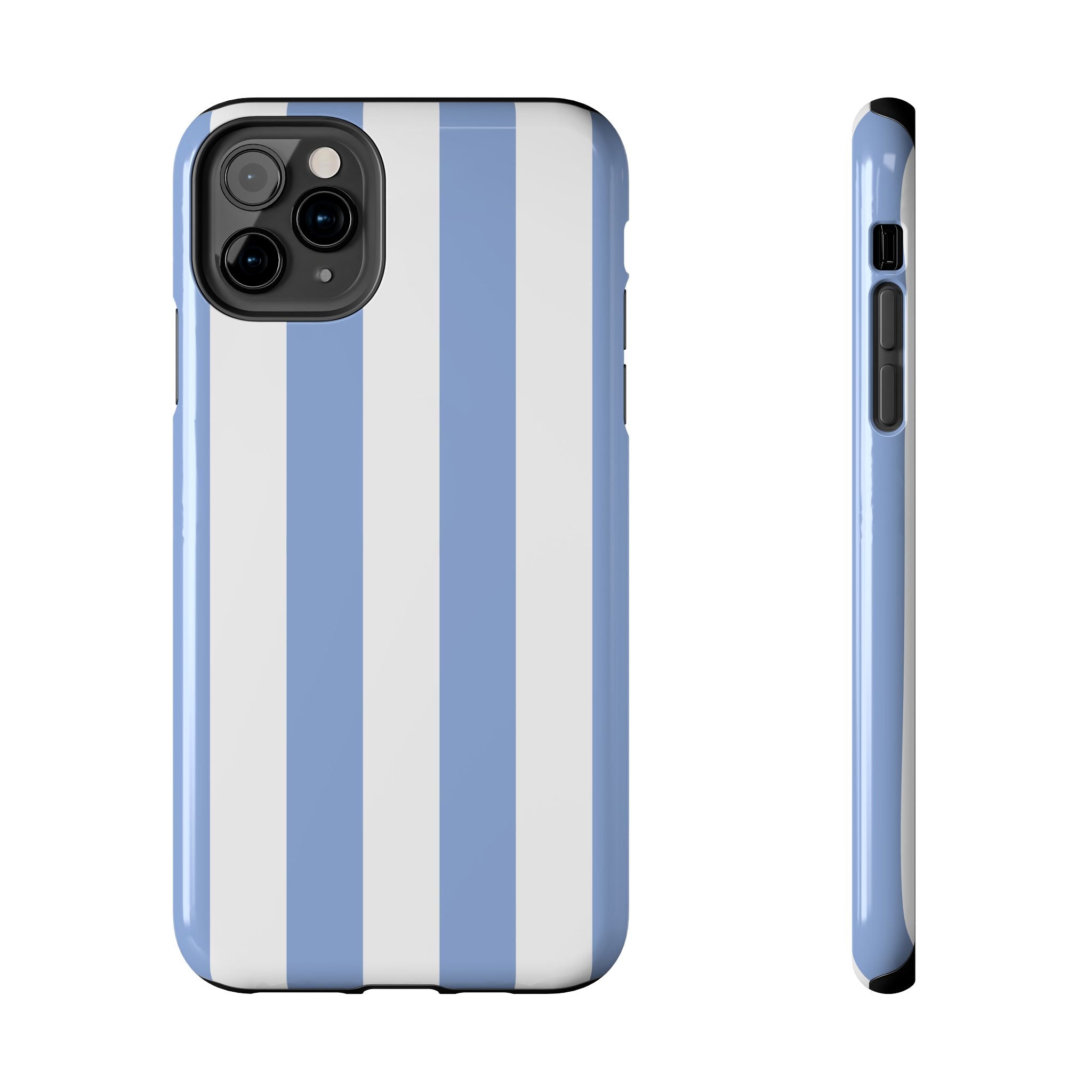 Blue Cabana Stripe iPhone Case