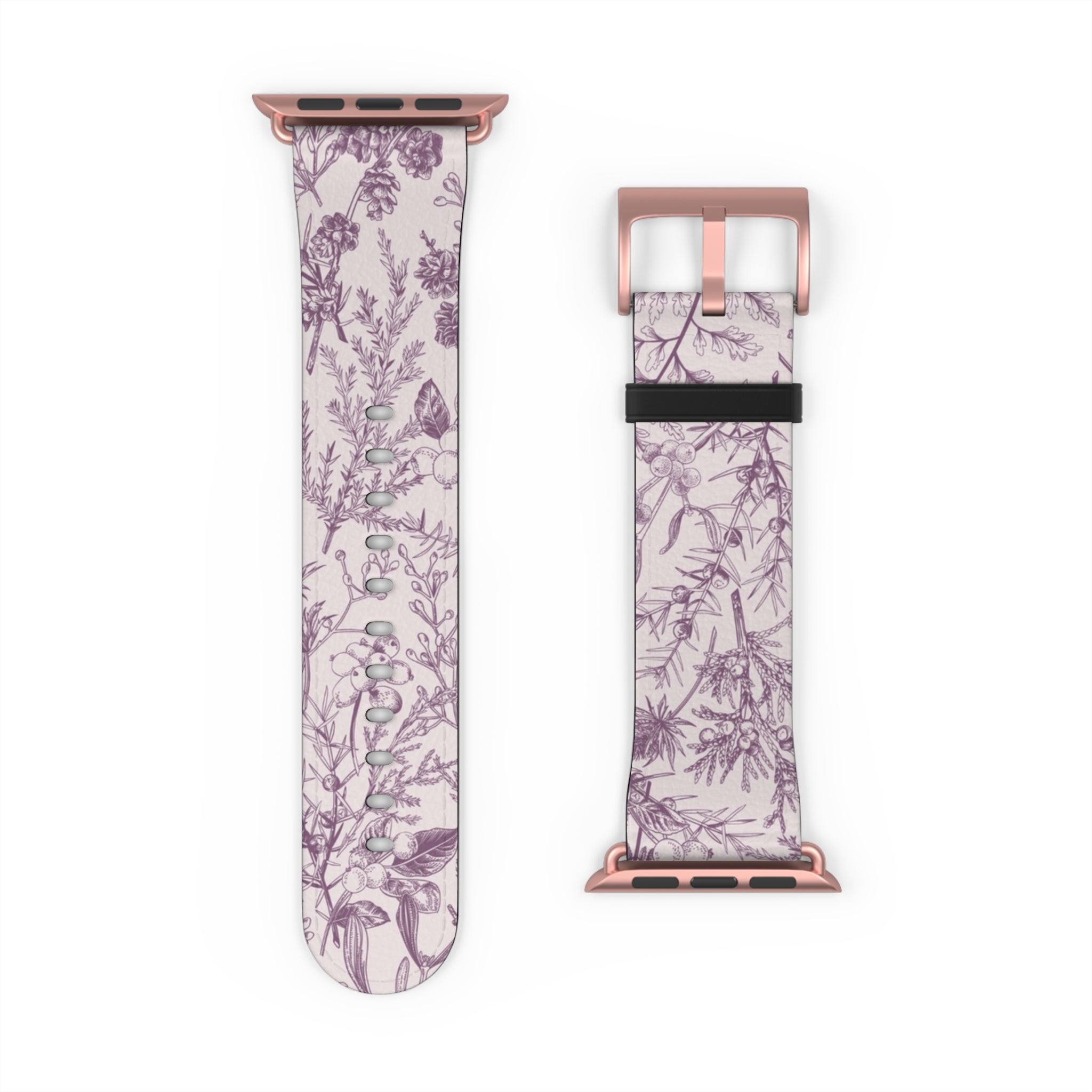 Plum Botanical Apple Watch Band