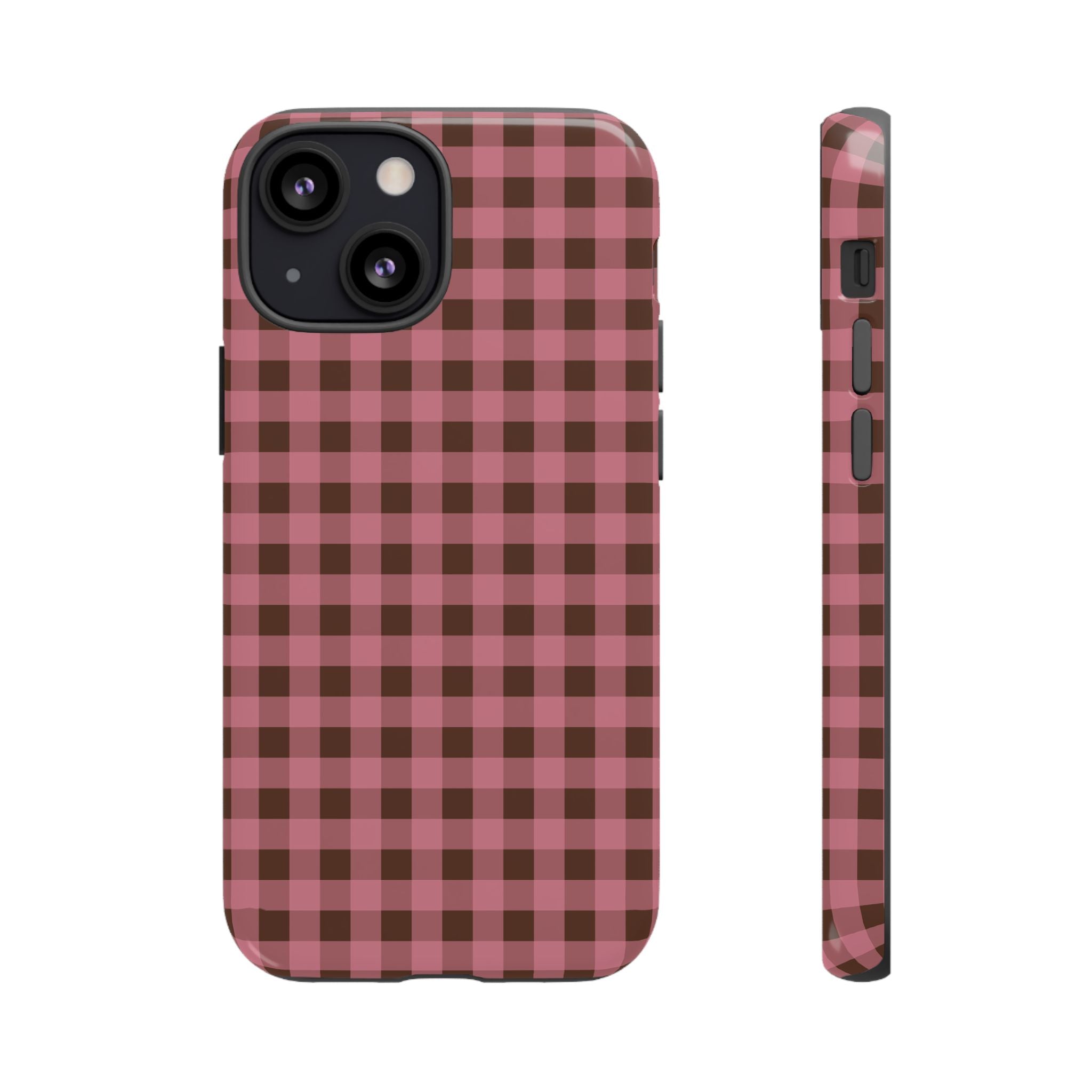 Rosy Gingham Phone Case