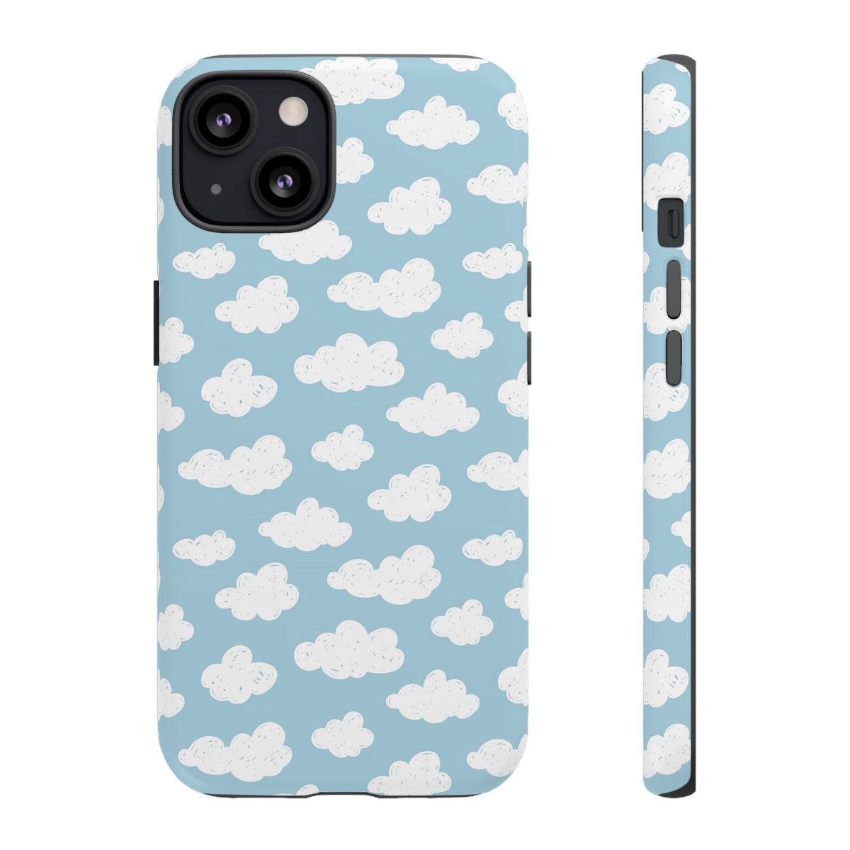 Cloud Nine | Blue Cloud Print iPhone Case