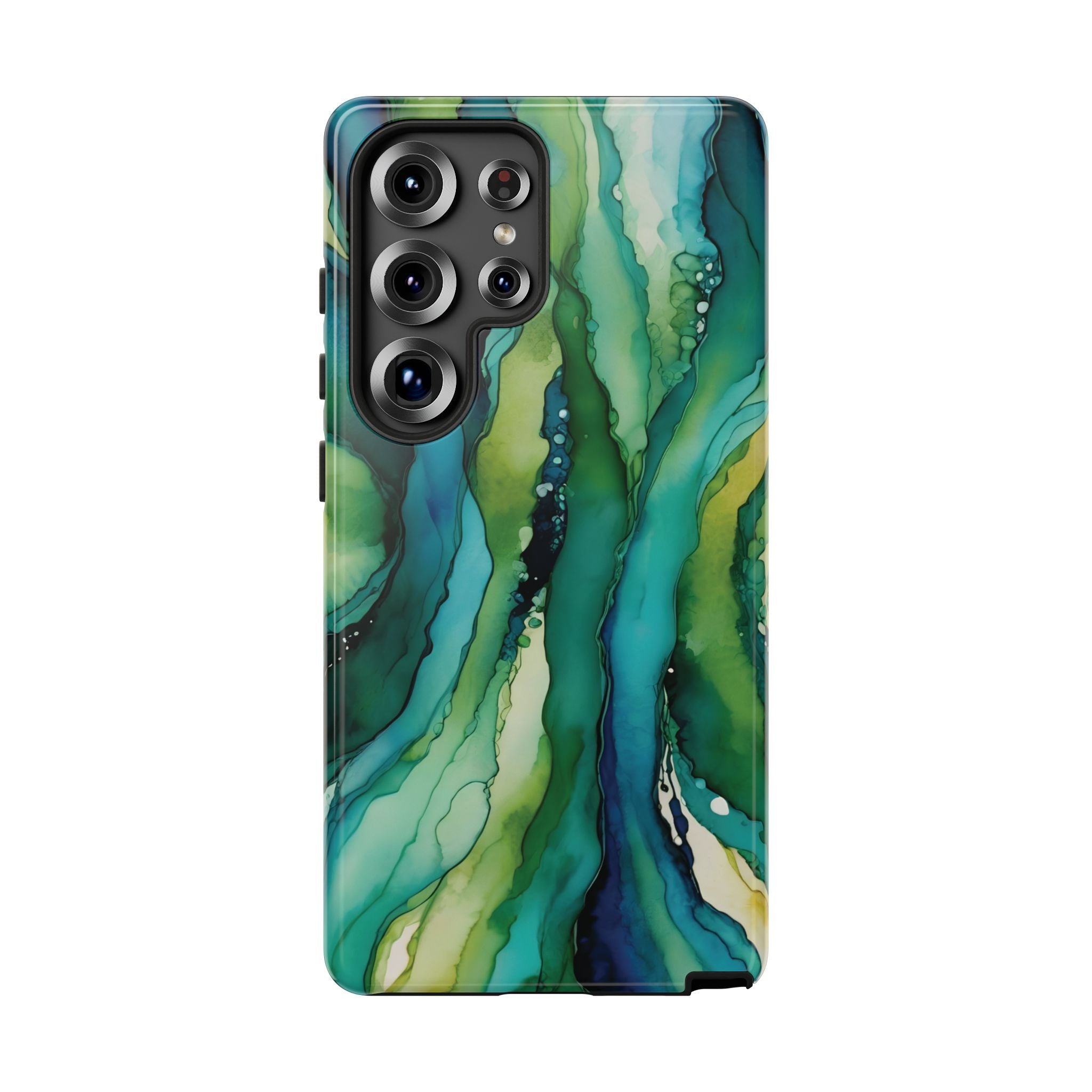 Emerald Current | Abstract Galaxy Case