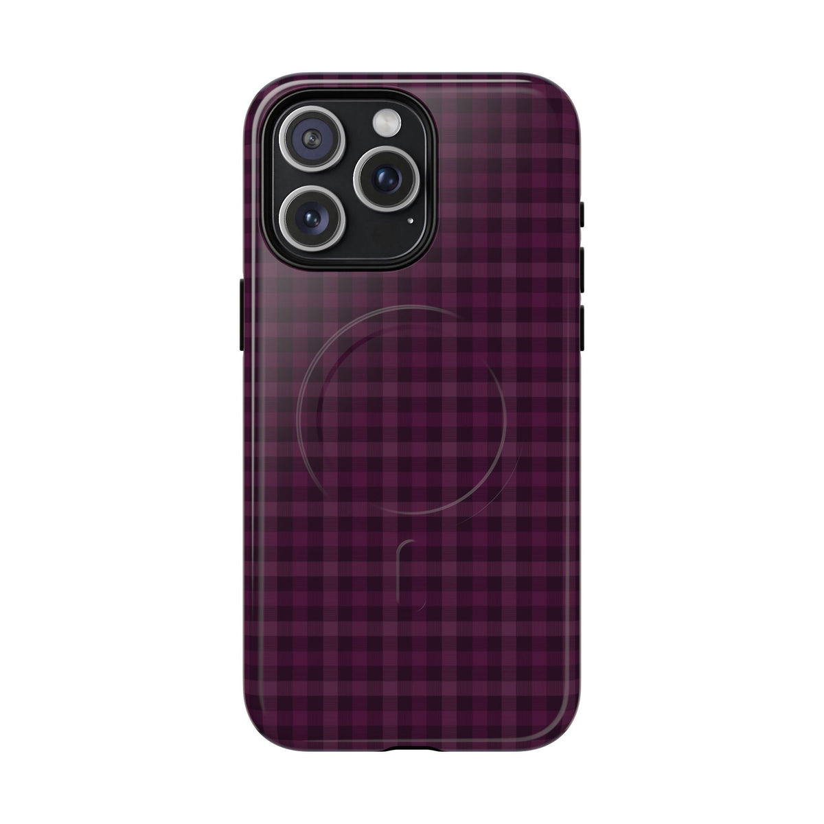 Plum Crush | Purple Plaid MagSafe Case