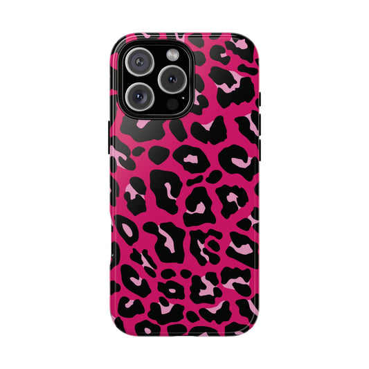 Fierce | Funda para iPhone con estampado de leopardo rosa