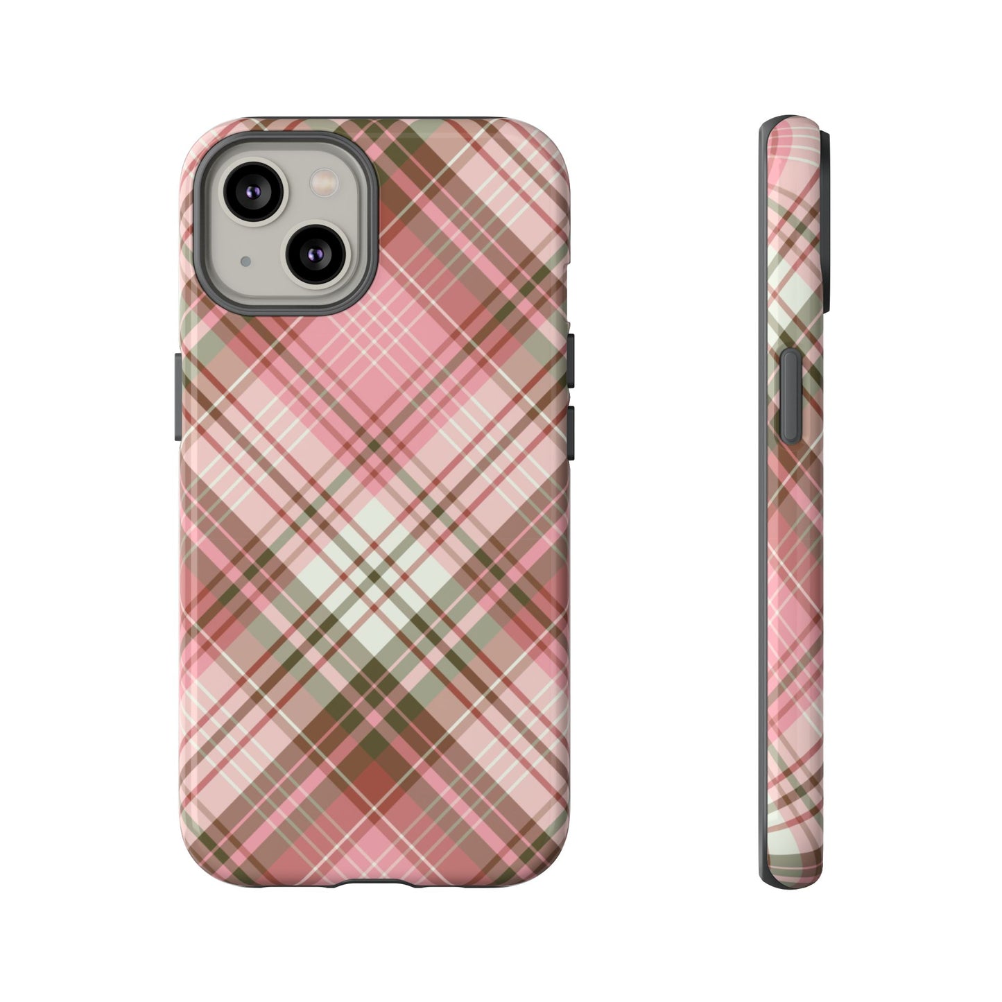 Posh | Preppy Pink Plaid iPhone Case