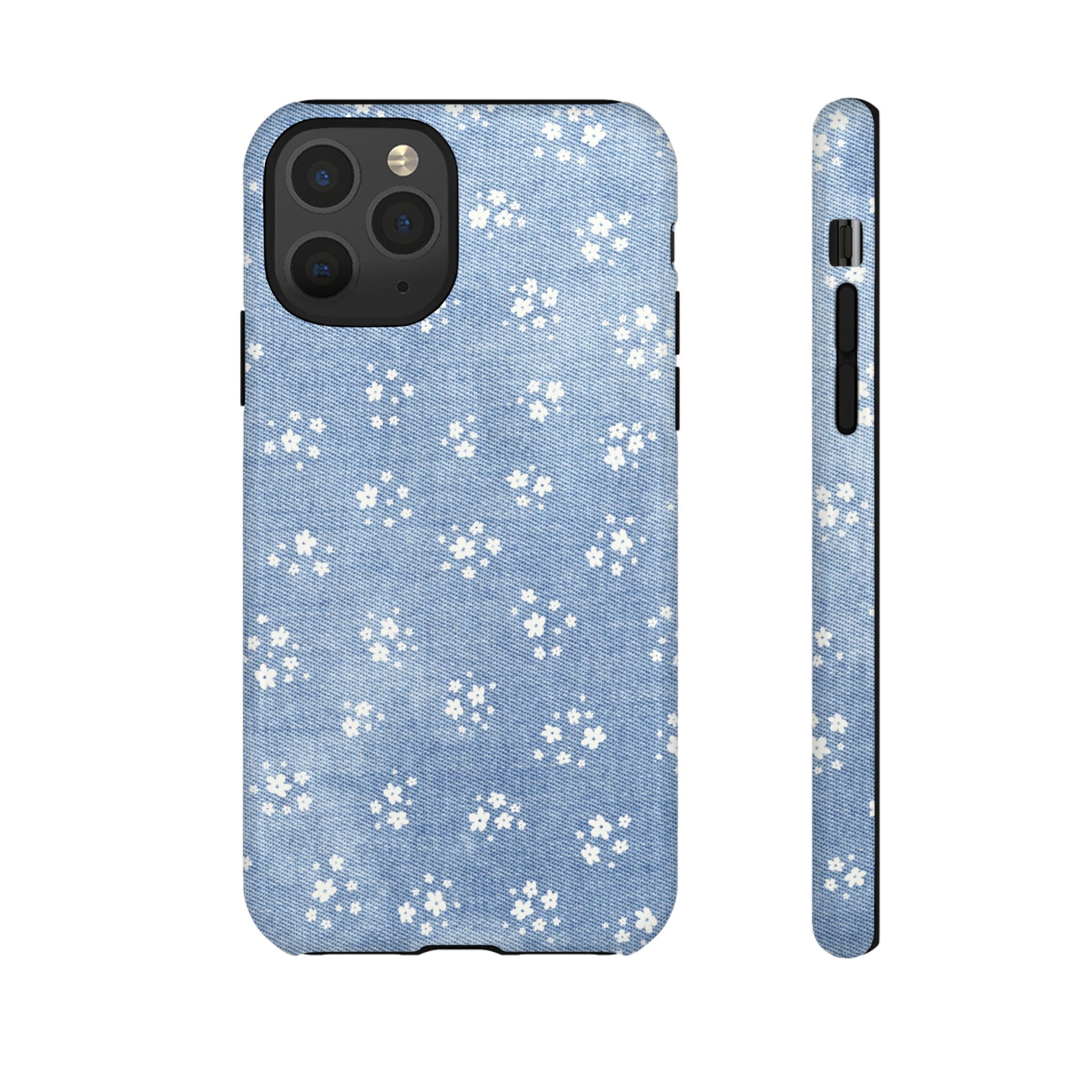 Denim Daisy Phone Case