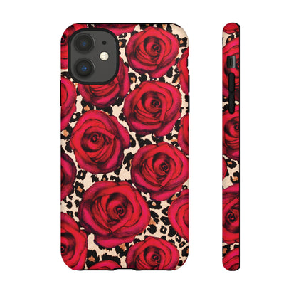 Rose Leopard | Red Floral Case