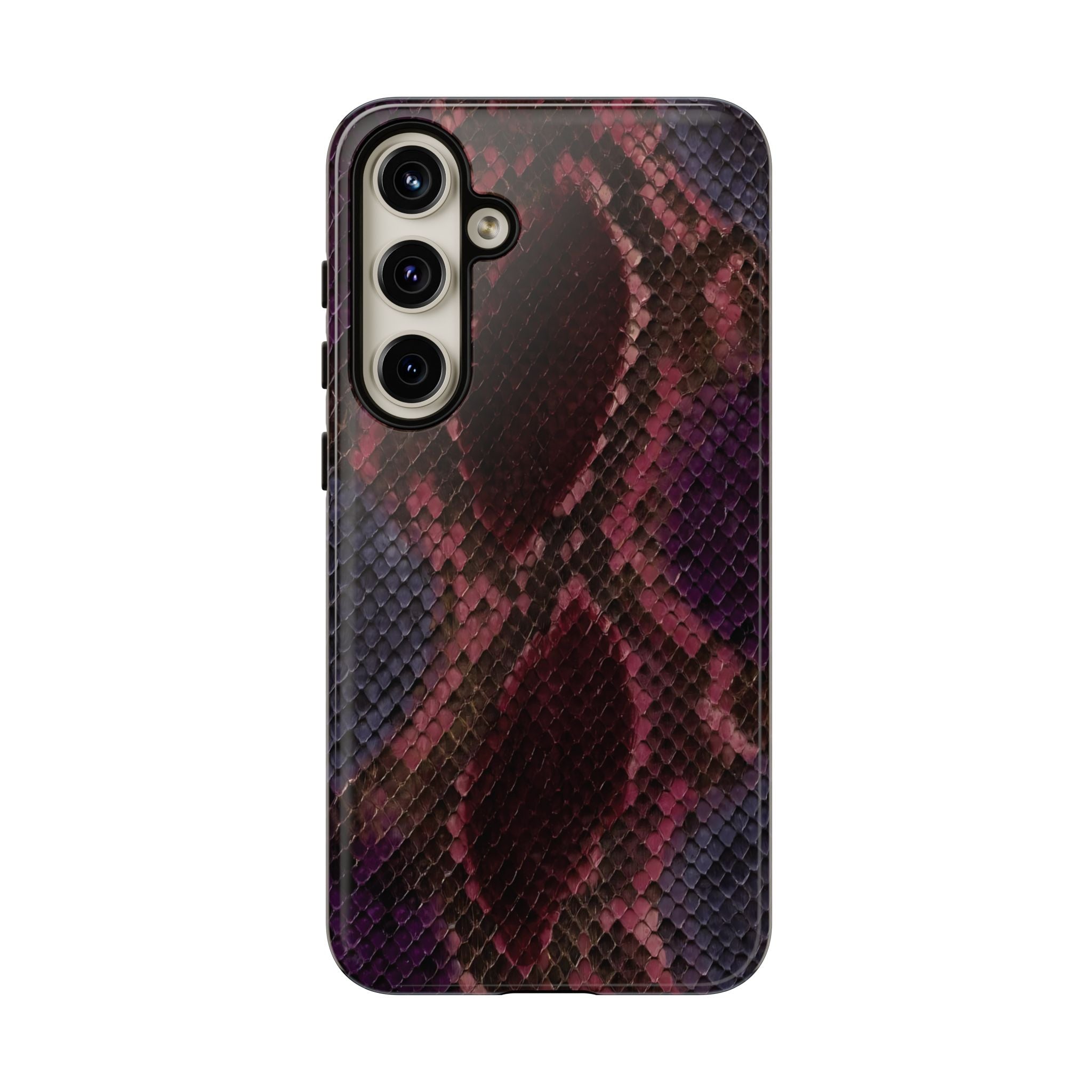 Plum Viper | Snake Print Galaxy Case