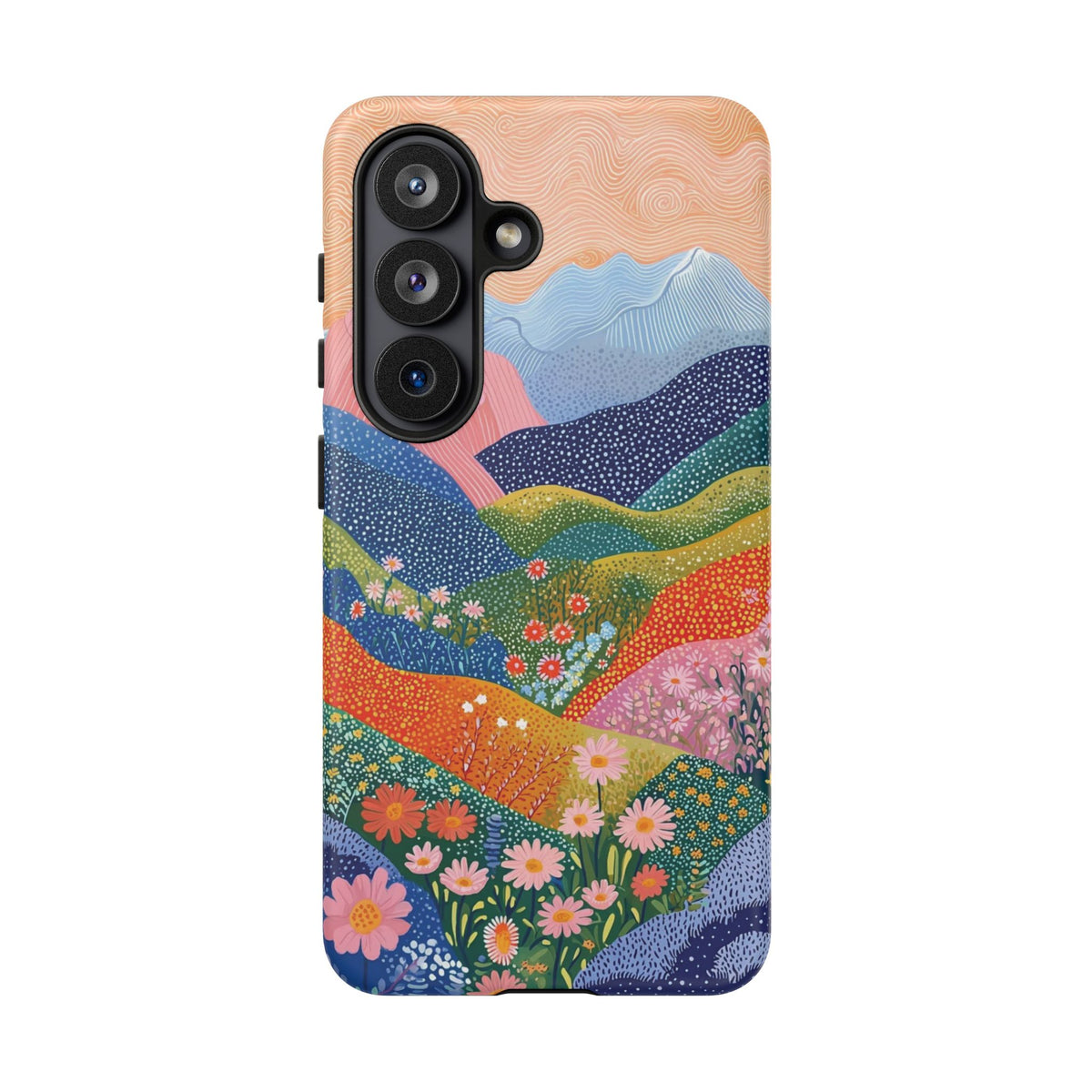 Scenic Route | Colorful Mountain Floral Galaxy Case