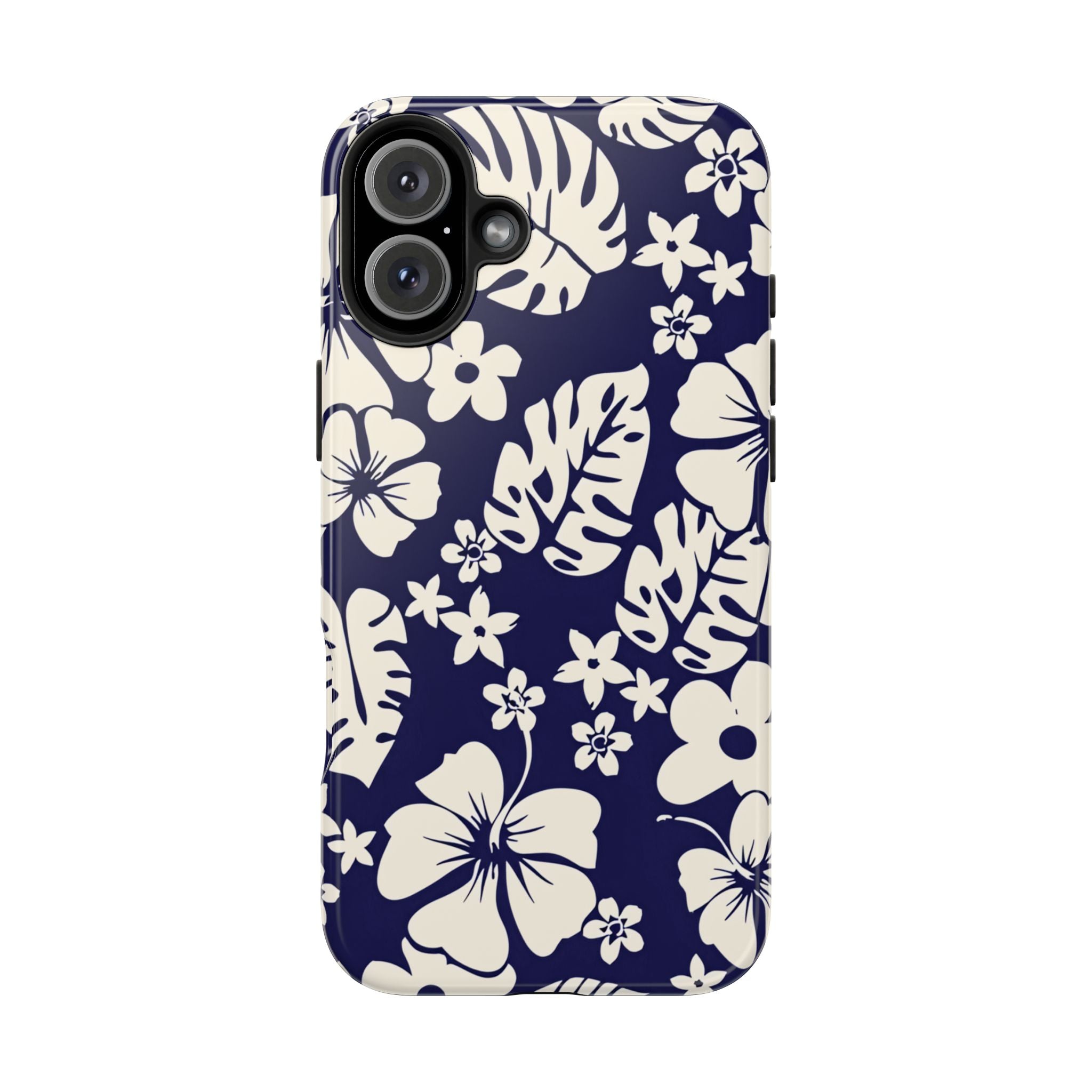 Tiki Beach Blue Floral iPhone Case