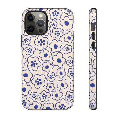 Blossom | Blue Retro Flower Case