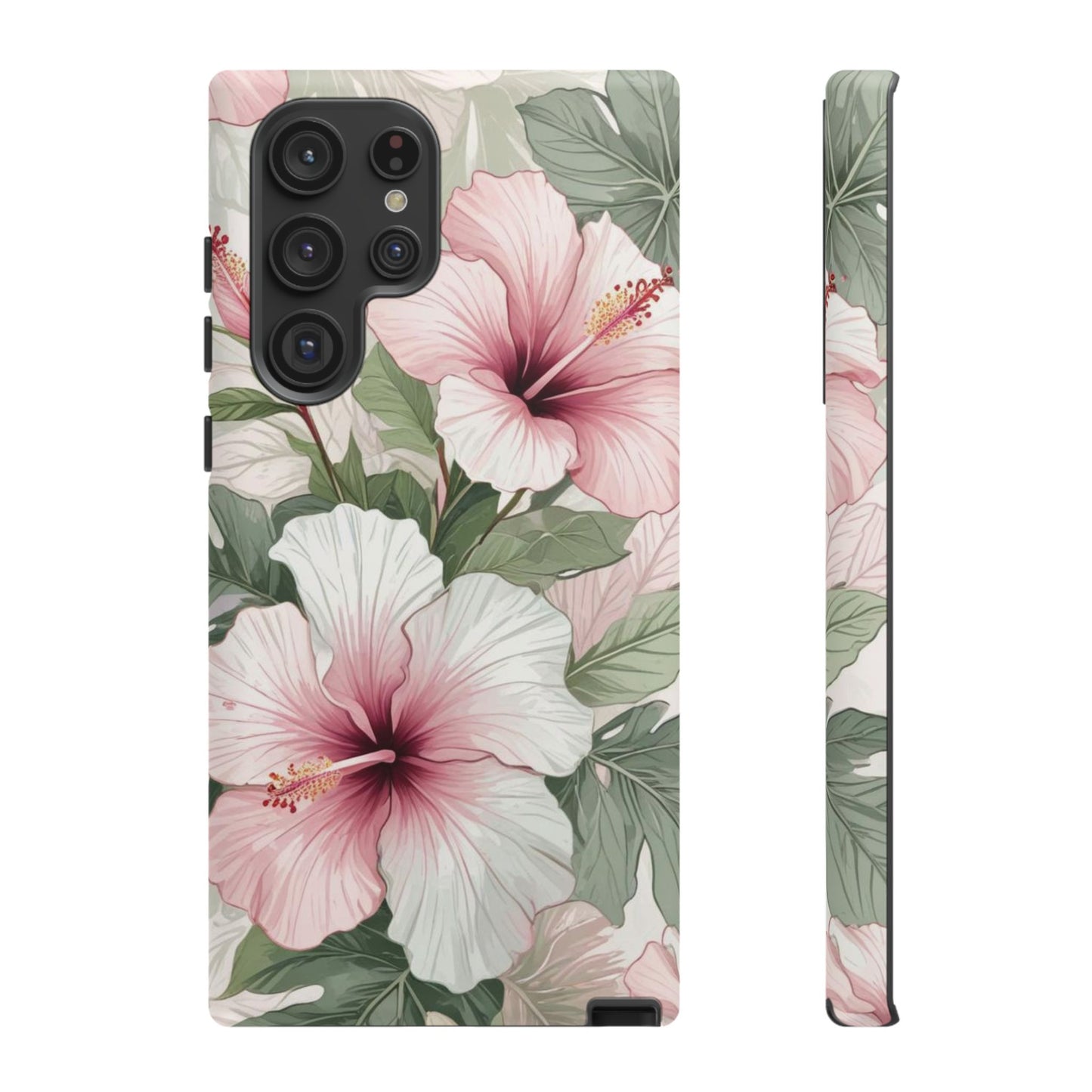 Island Hopping | Green & Pink Tropical Floral Case