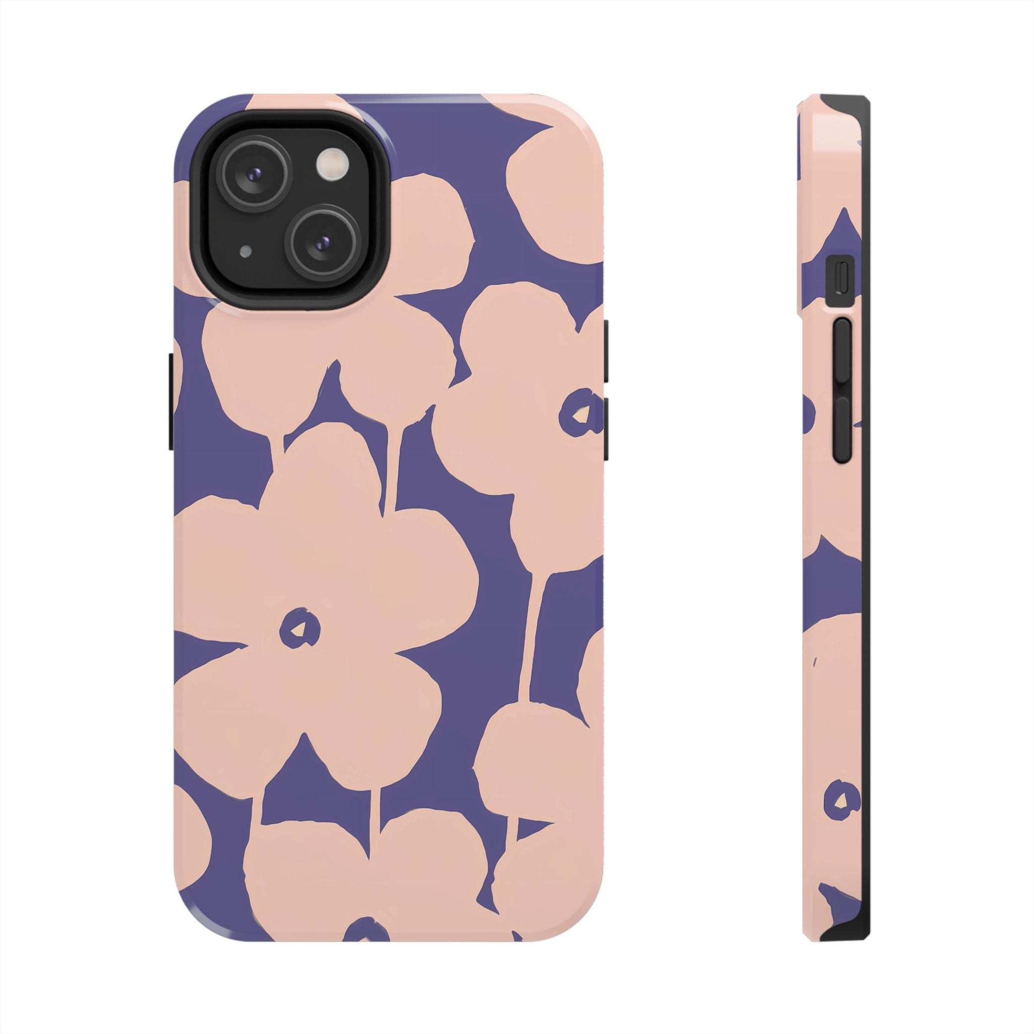 Blooms | Funda para iPhone con estampado floral morado
