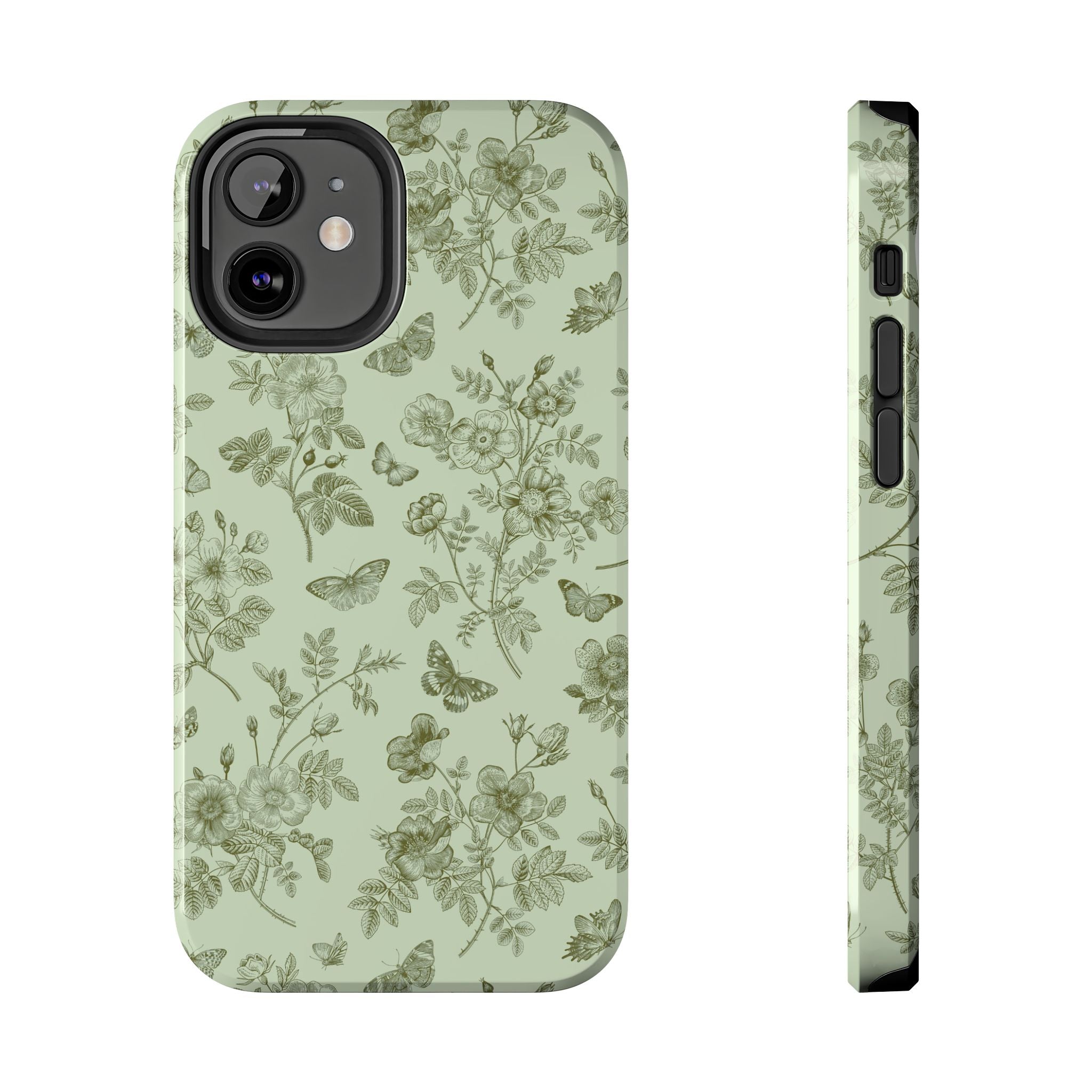 Sage Garden Green Floral iPhone Case