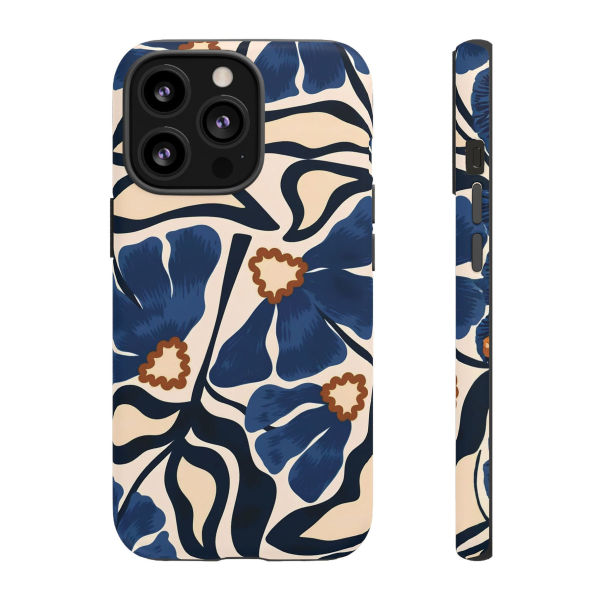 Blue Note | Painted Floral iPhone Case