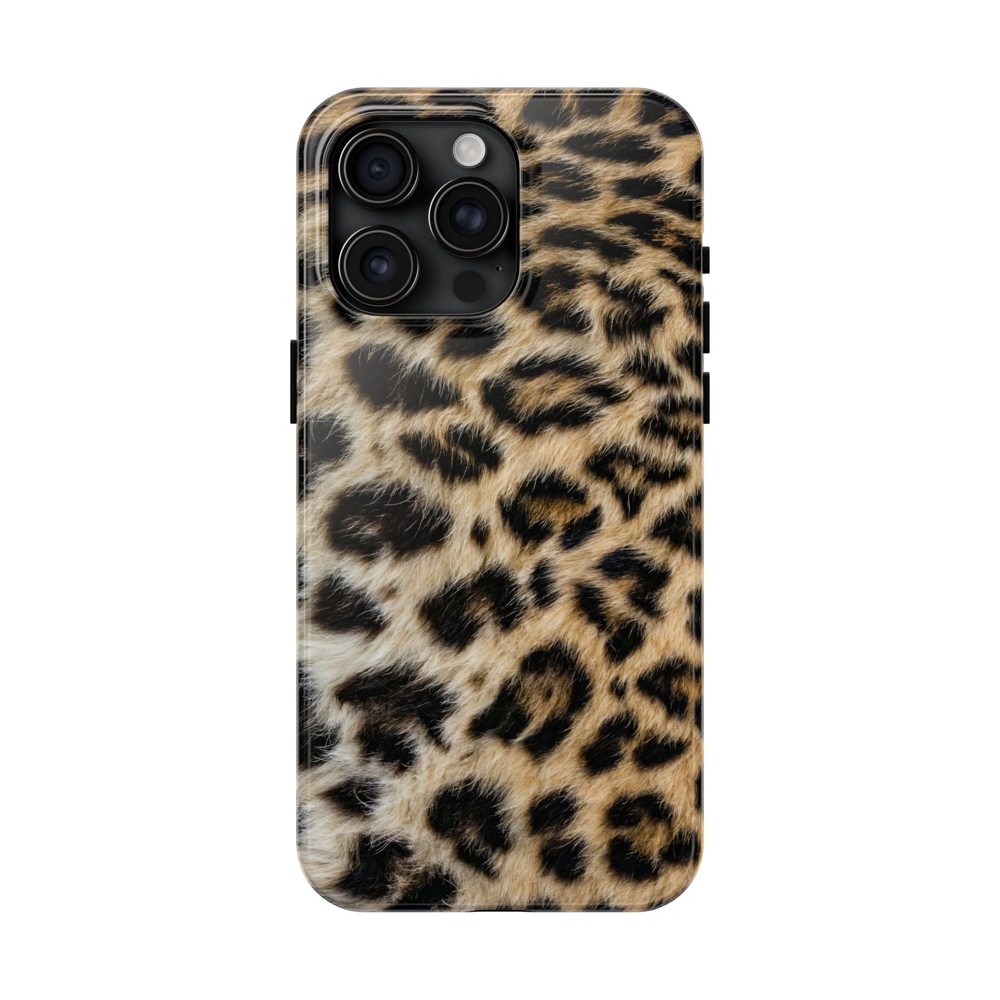 Estuche para iPhone con estampado de leopardo marrón y estilo urbano chic