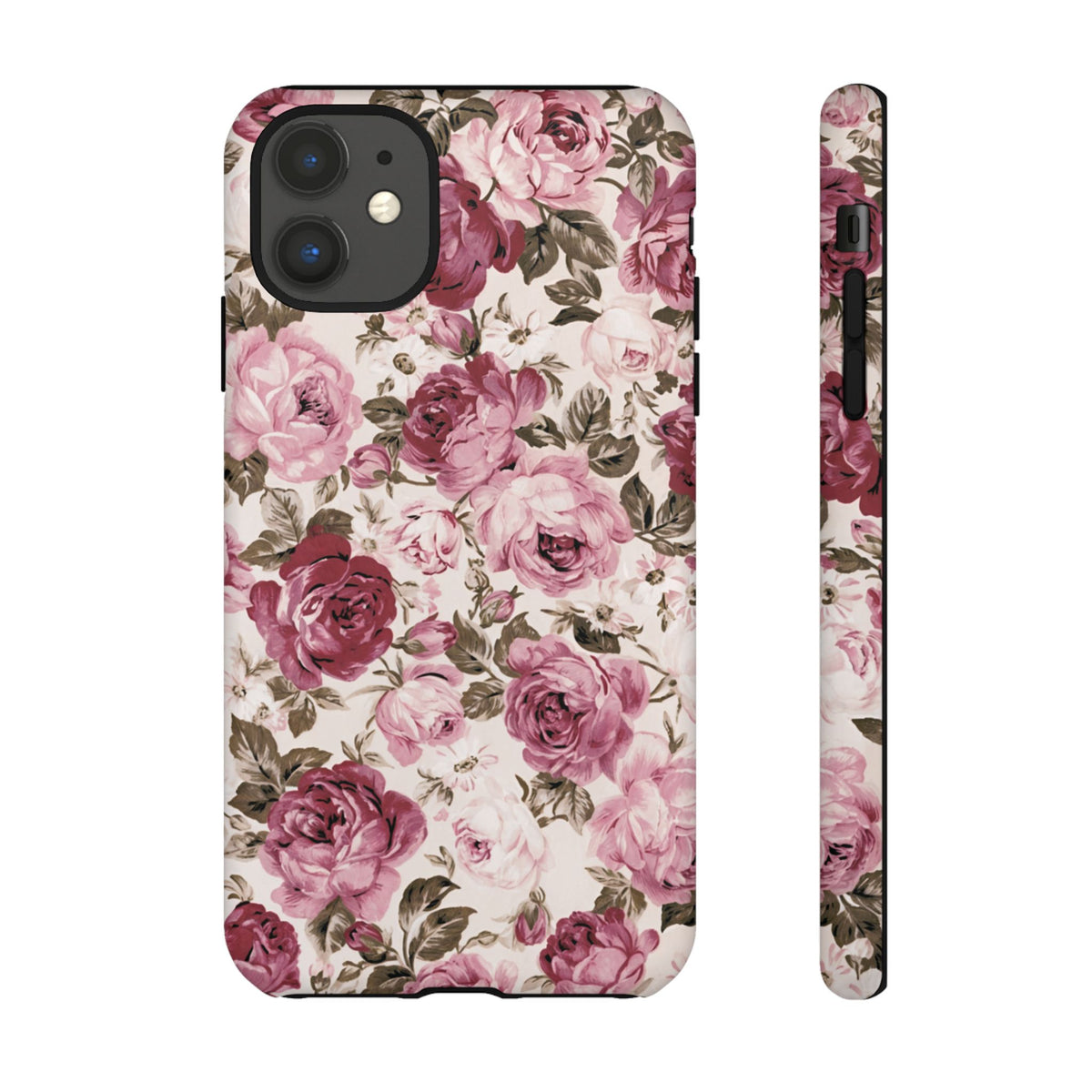Love Story | Vintage Pink Rose Floral iPhone Case